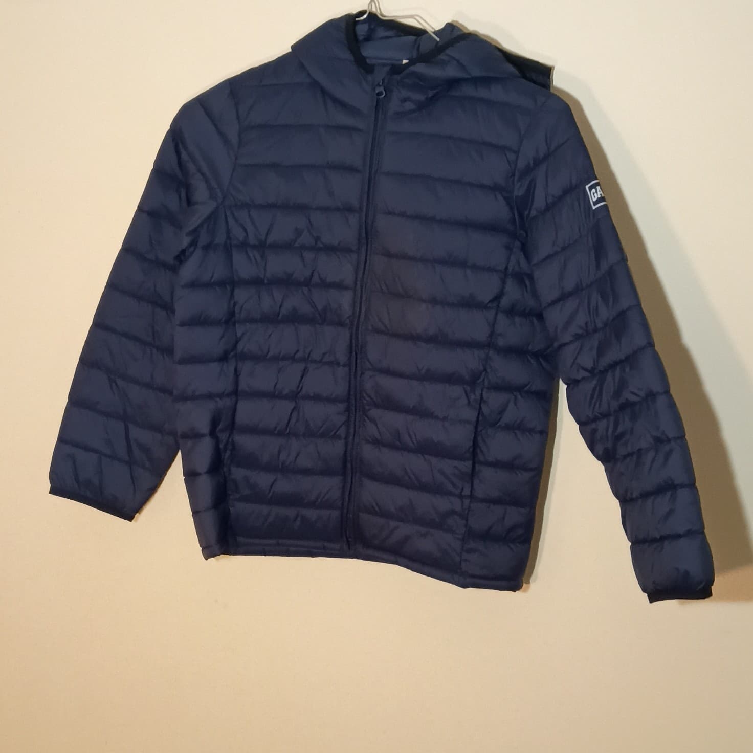 Boys Packable Puffer Jacket Navy Lightweight Gap Kids Primaloft Size Large