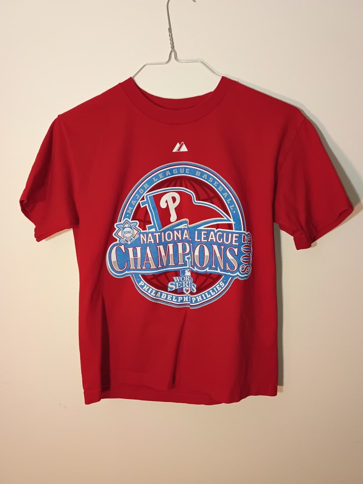 Majestic Philadelphia Phillies 2008 NL Champions MLB Red T-Shirt