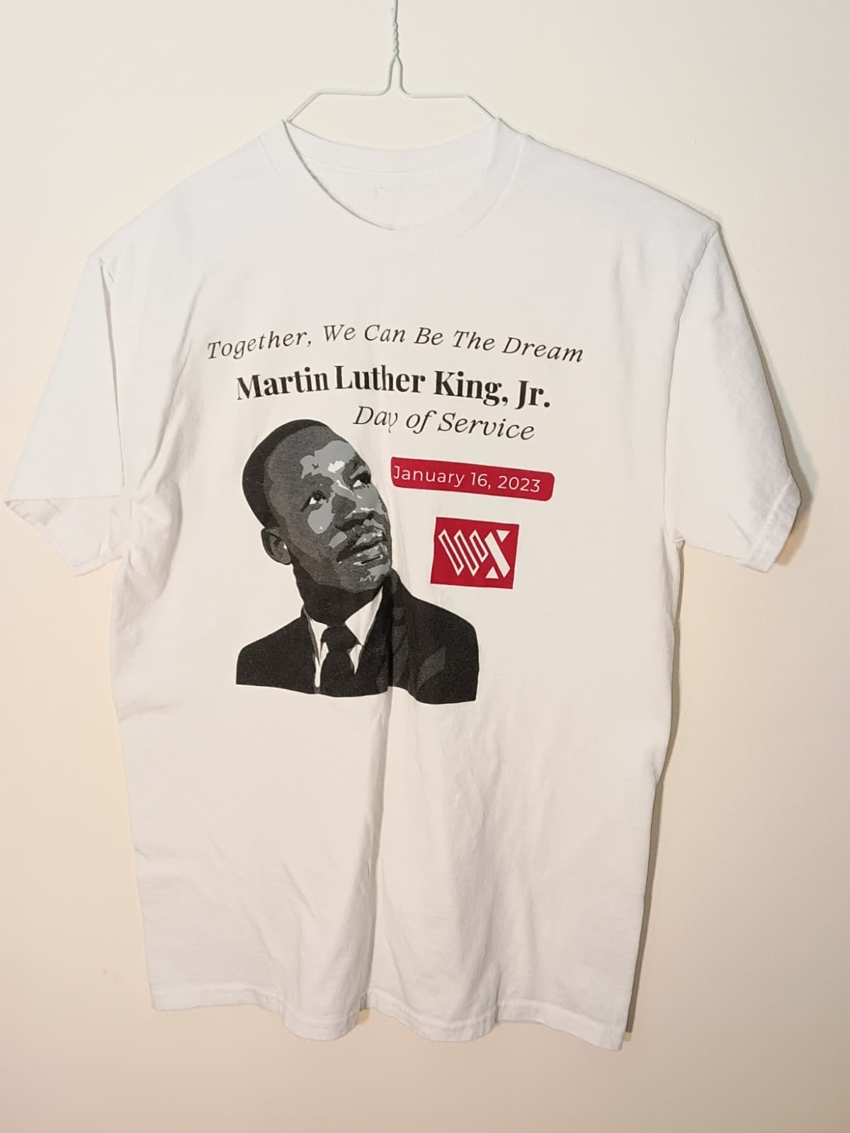 Martin Luther King T-shirt Size Medium Color White