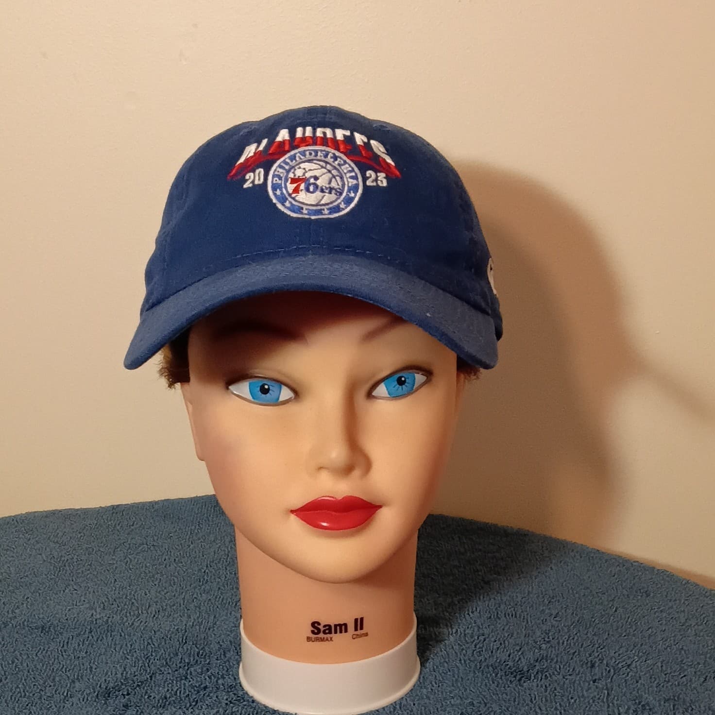 New Era 9TWENTY Philadelphia 76ers NBA Basketball Adjustable Hat Cap Blue