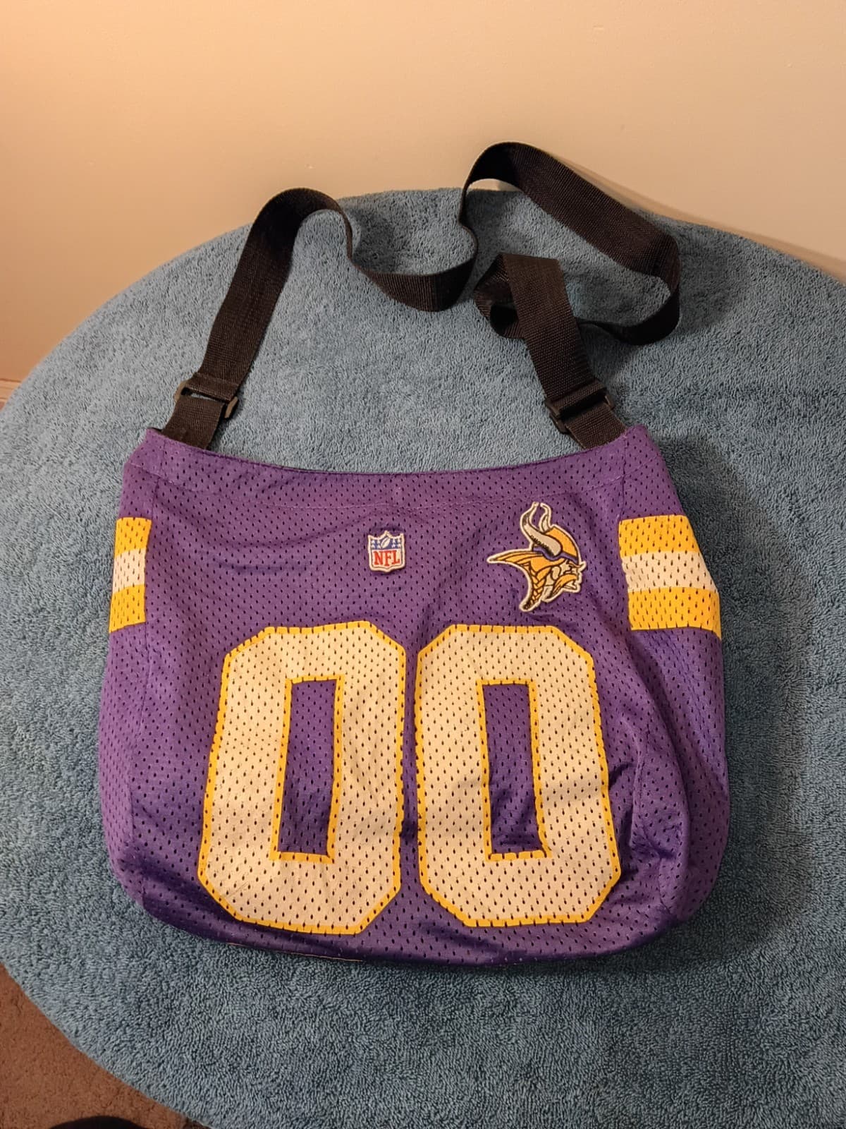 NFL Littlearth Minnesota Vikings NFL Jersey Mesh Shoulder Bag Purse Purple/Gold