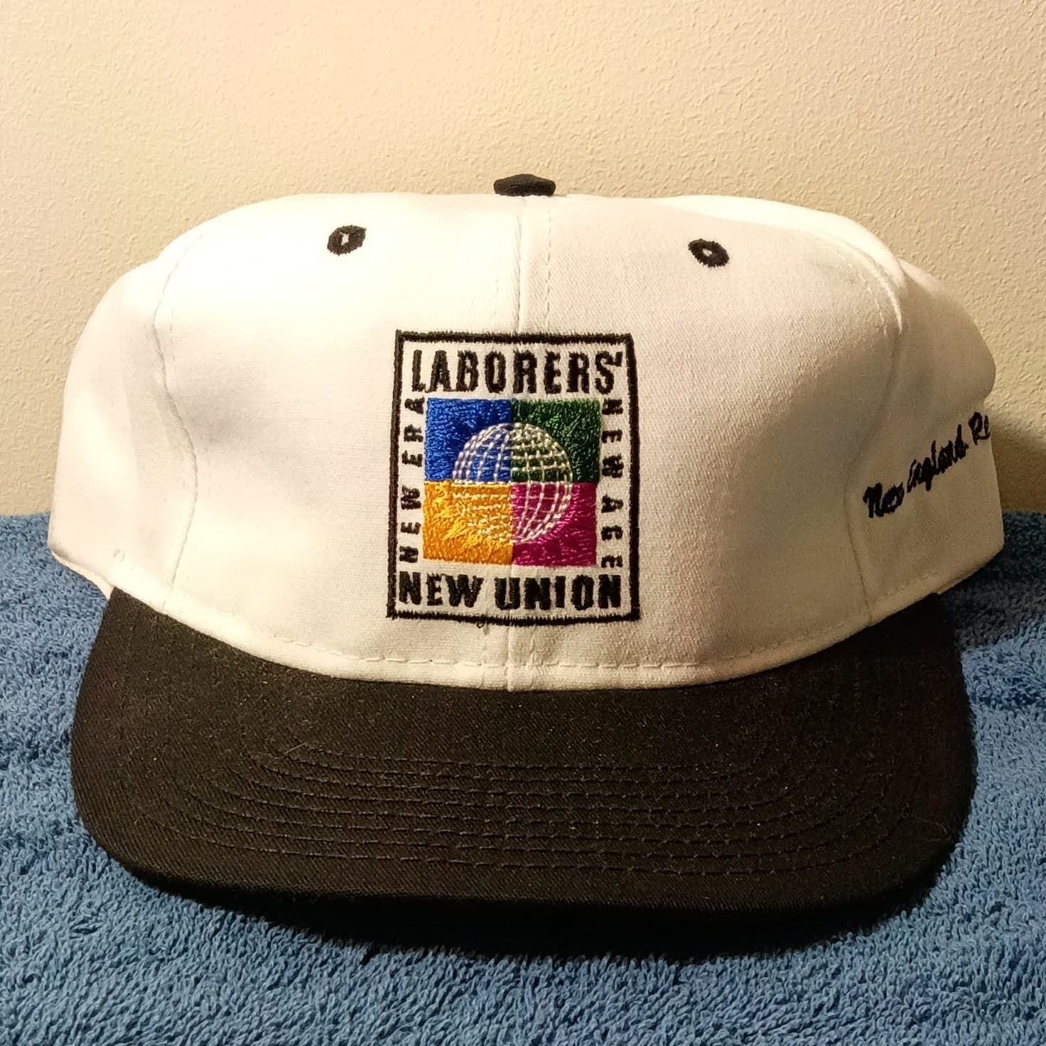 LIUNA Laborers Union New England Region Baseball Cap Hat Mens Adjustable White