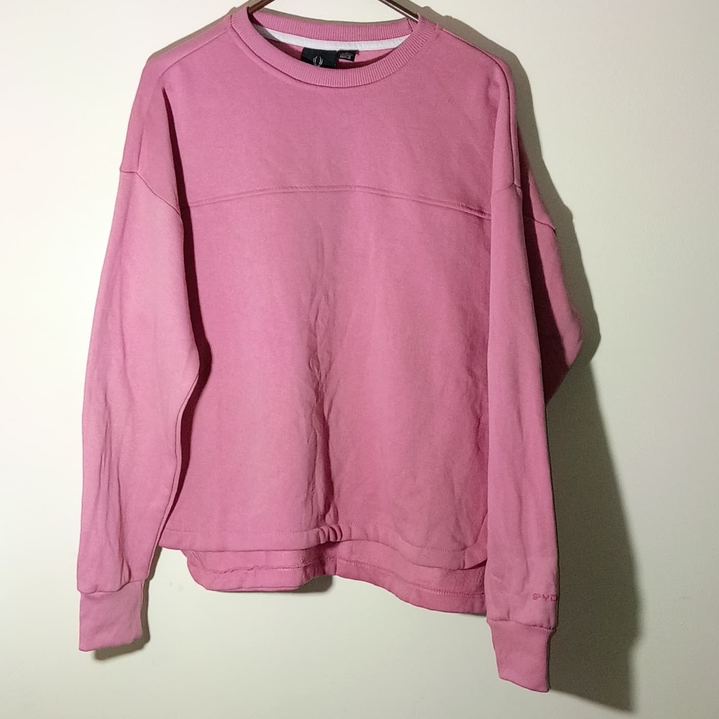Spyder Pink Logo Crewneck Fleece Cotton Pullover Sweatshirt Women's L