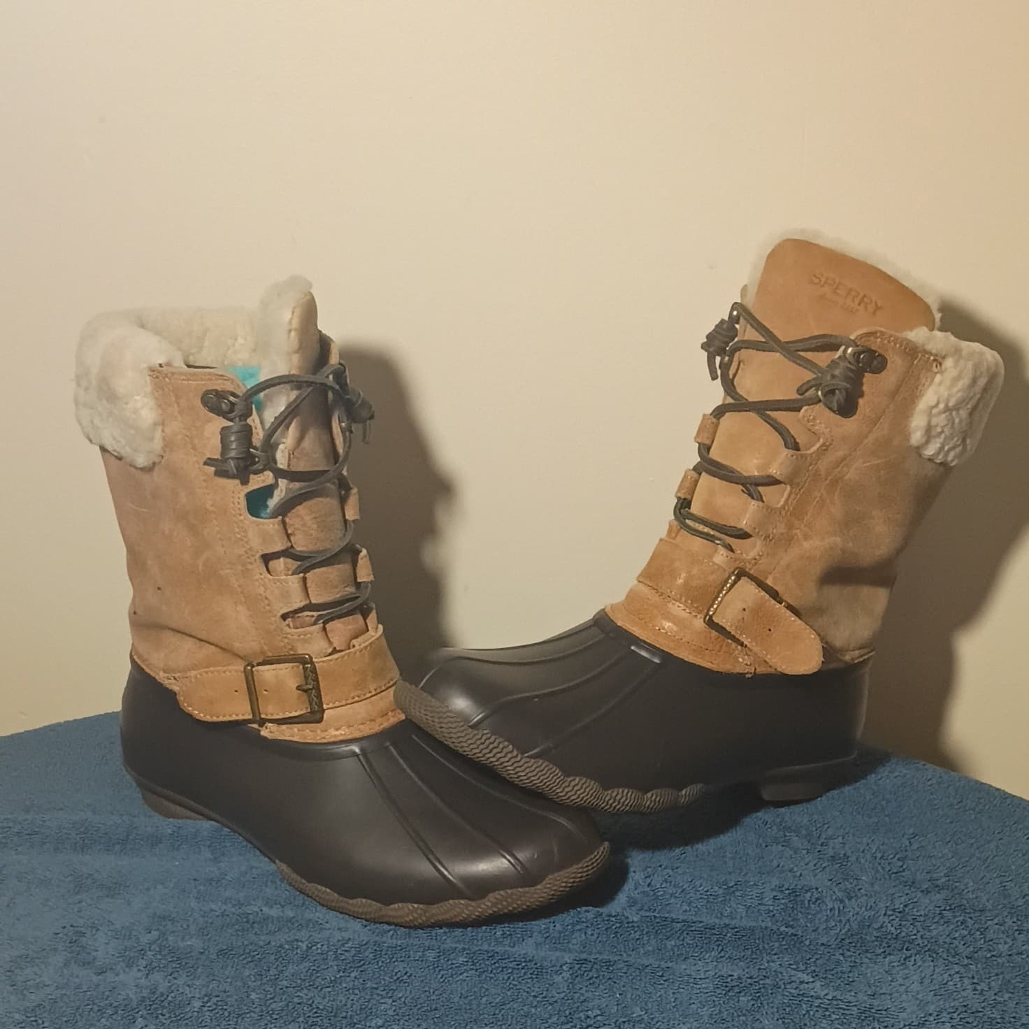 Sperry Saltwater Misty Women's Waterproof Rubber Duck Boots Size 6