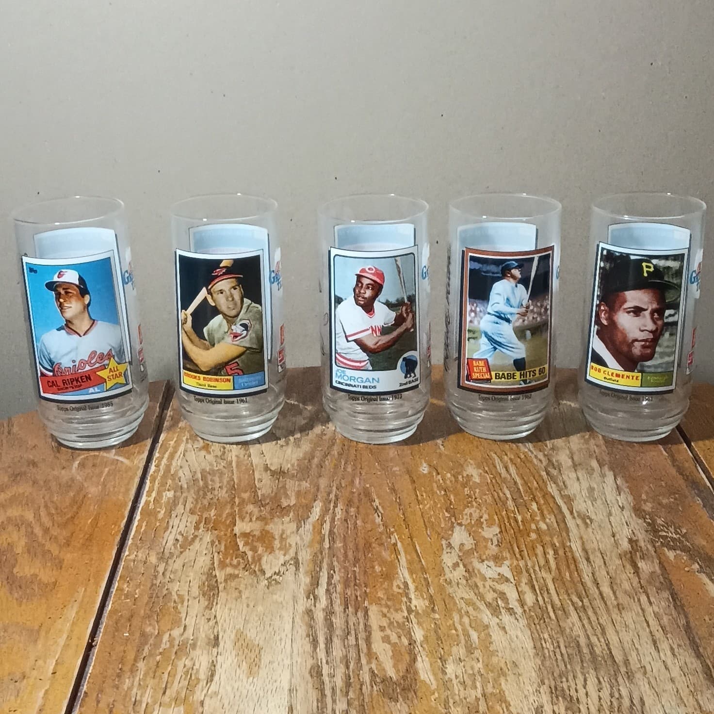 5 1993 McDonald’s All Time Greatest Team MLB Topps Baseball Glasses Mint