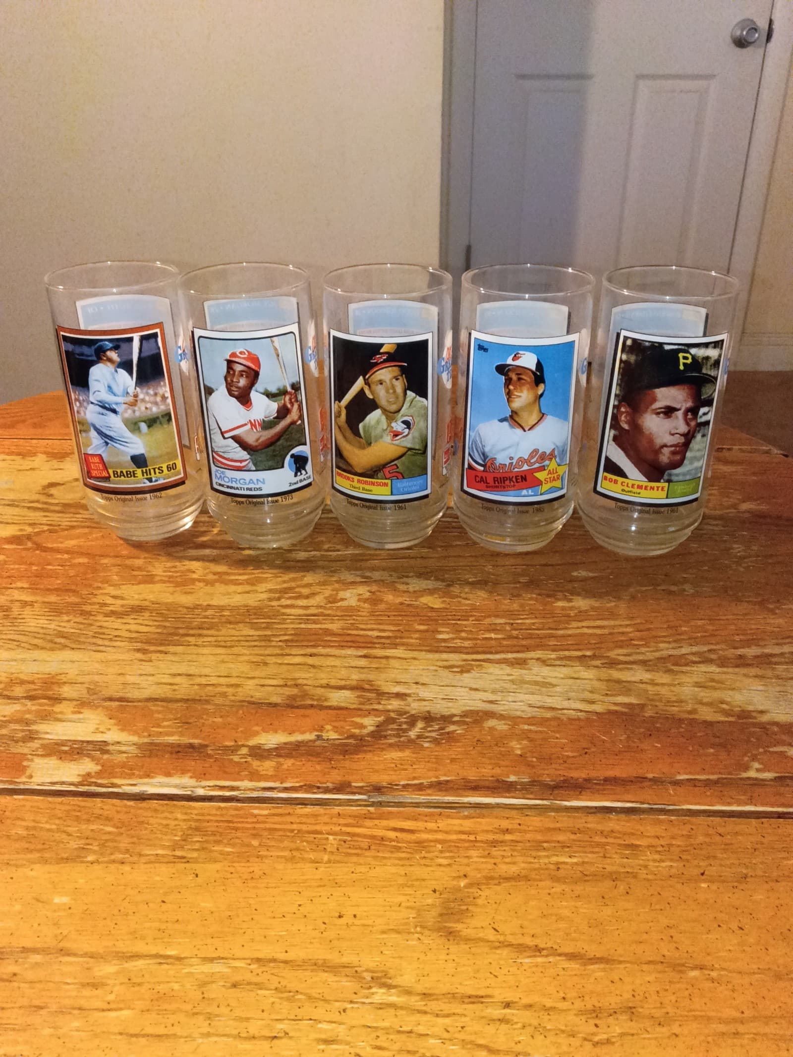 1993 McDonald’s All-Time Greatest Baseball Team Glasses Set Of 5