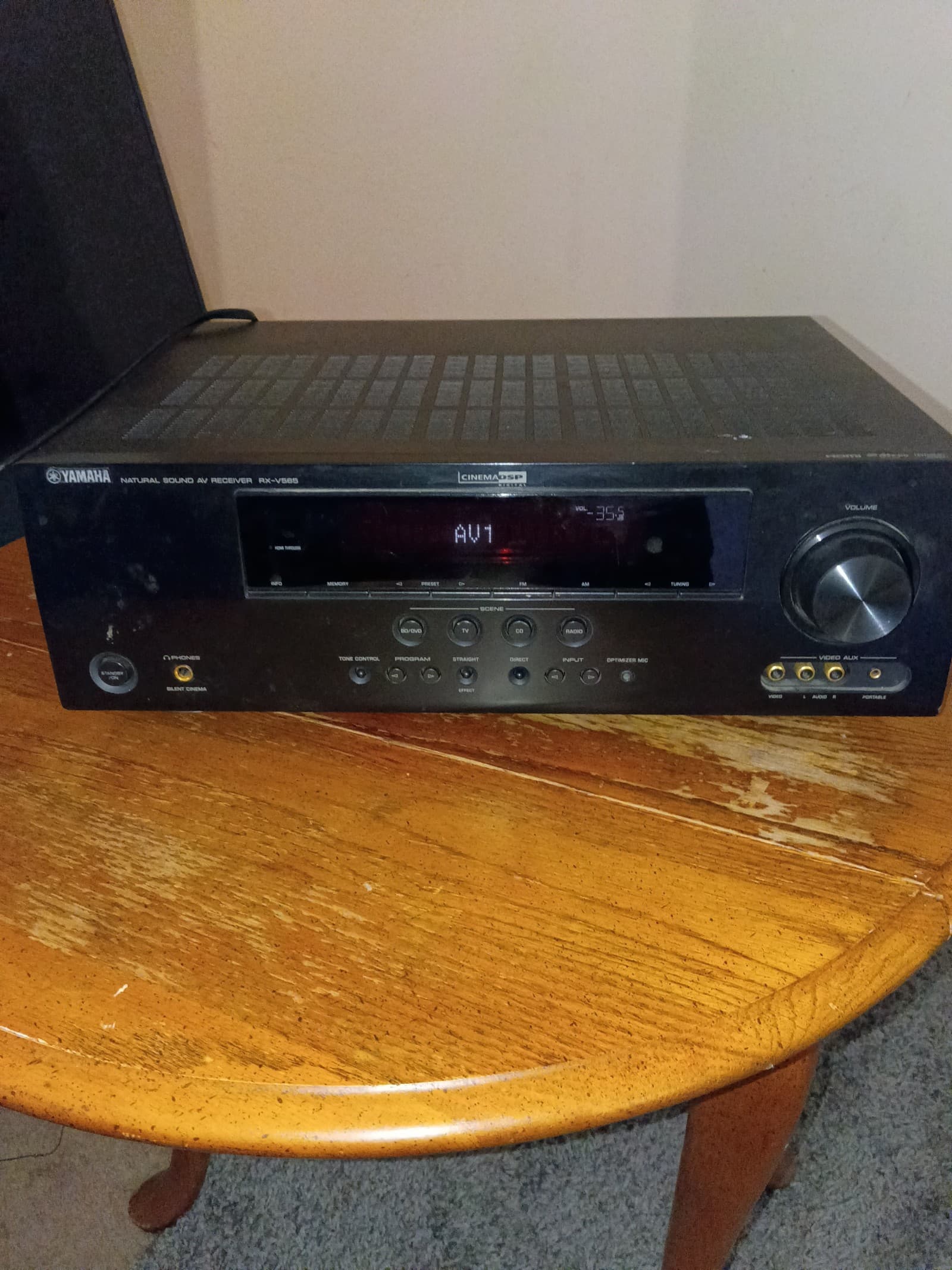 Yamaha natural sound av receiver rx -v565 serial number t670509wy