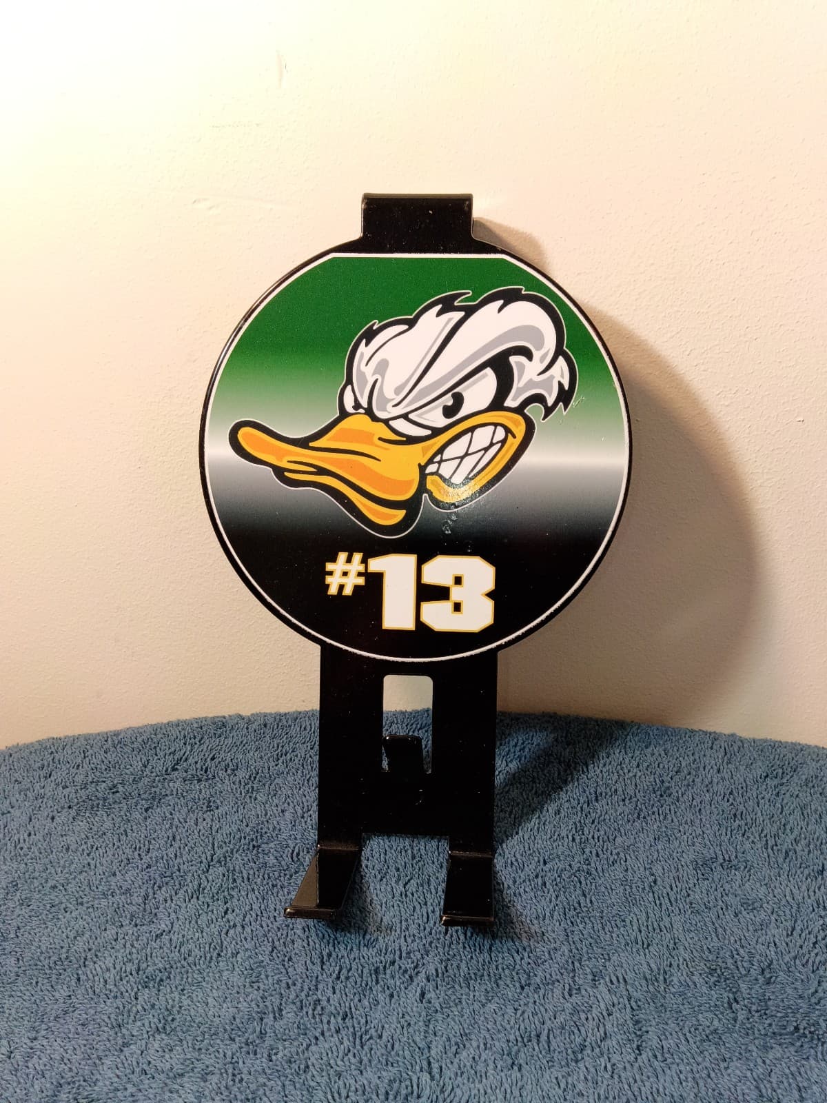 Mighty ducks metal door holder