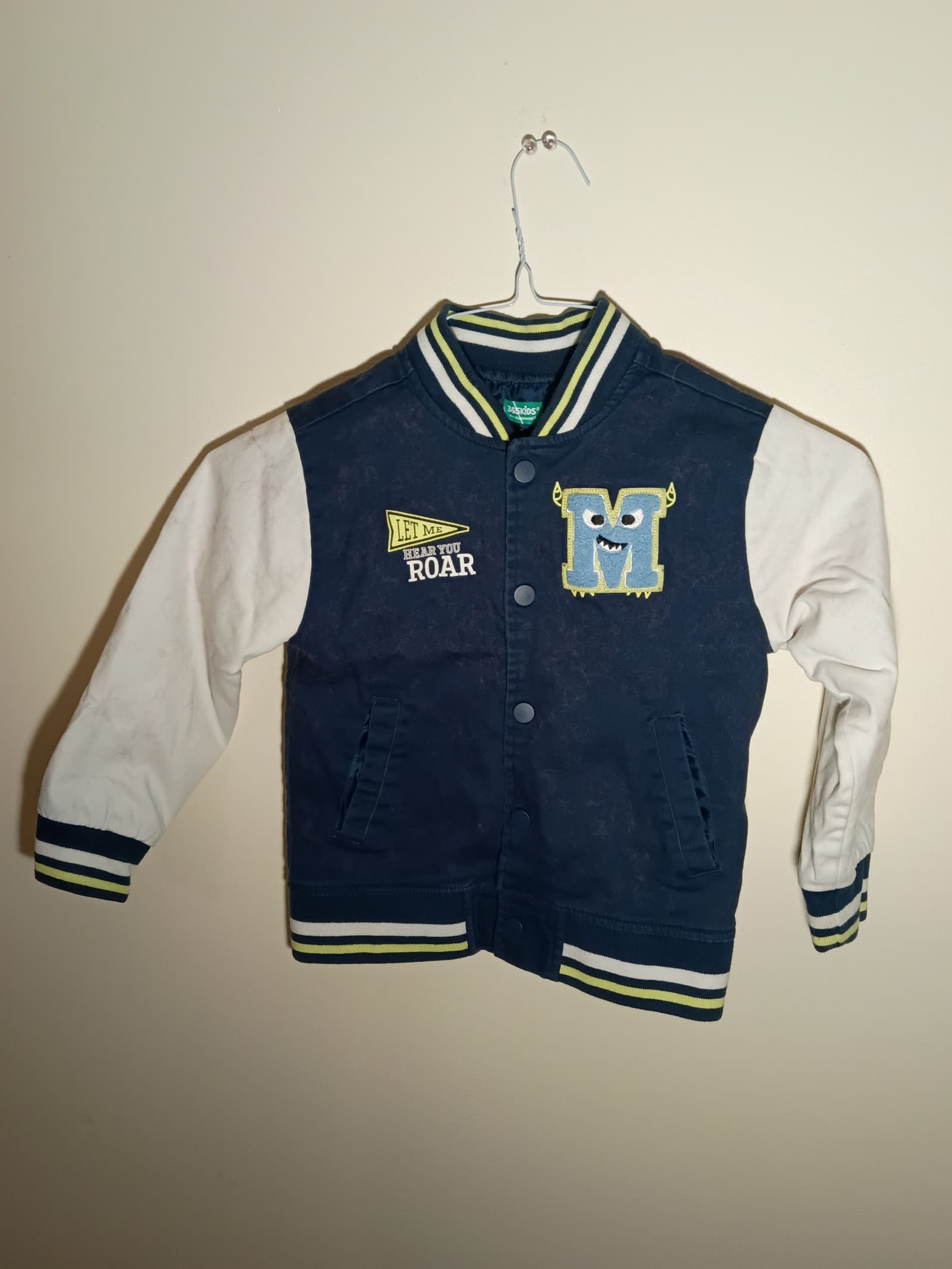 365 kids from garanimals boys size 5 varsity jacket