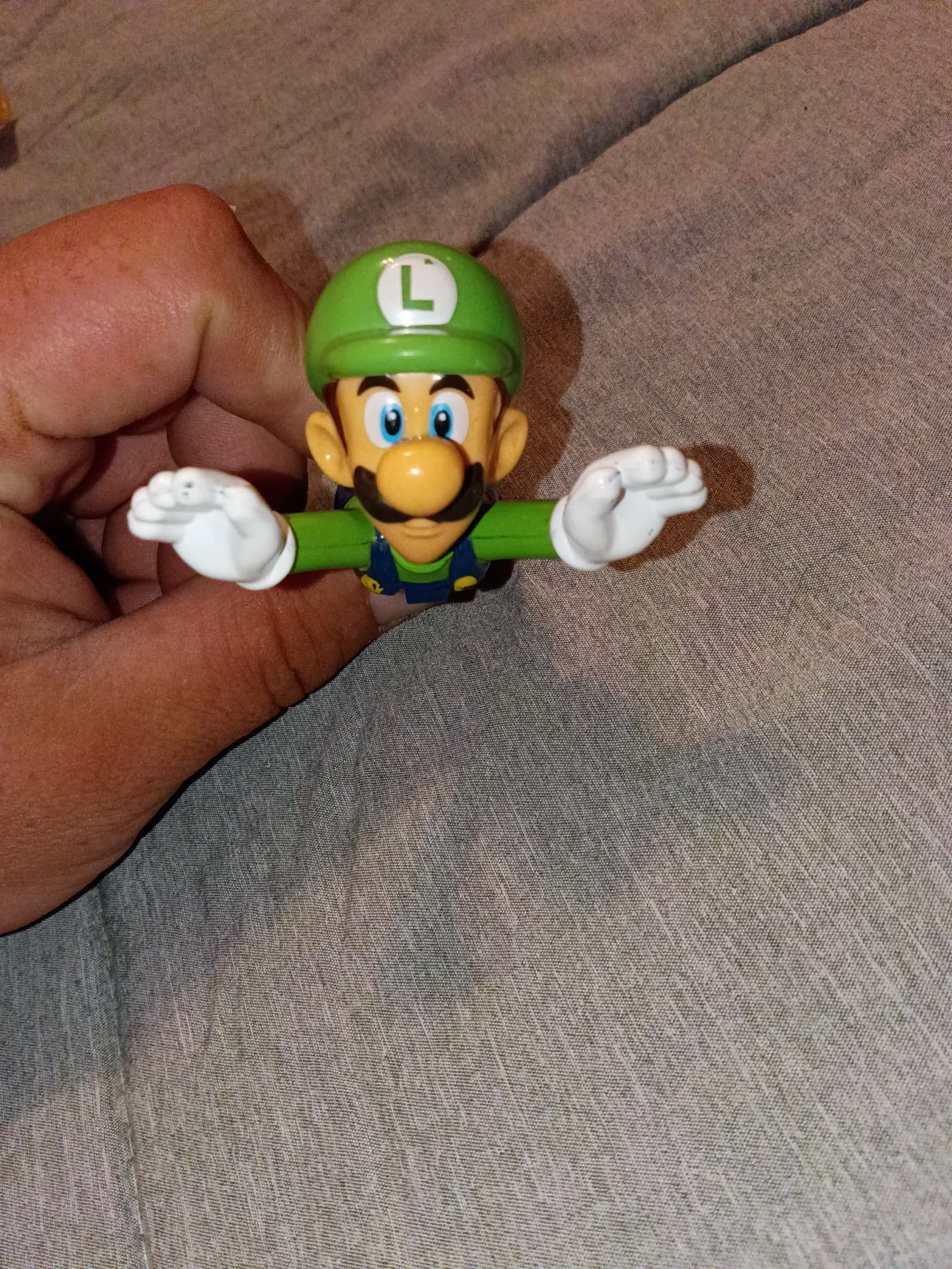 Luigi from Mario McDonald's toy