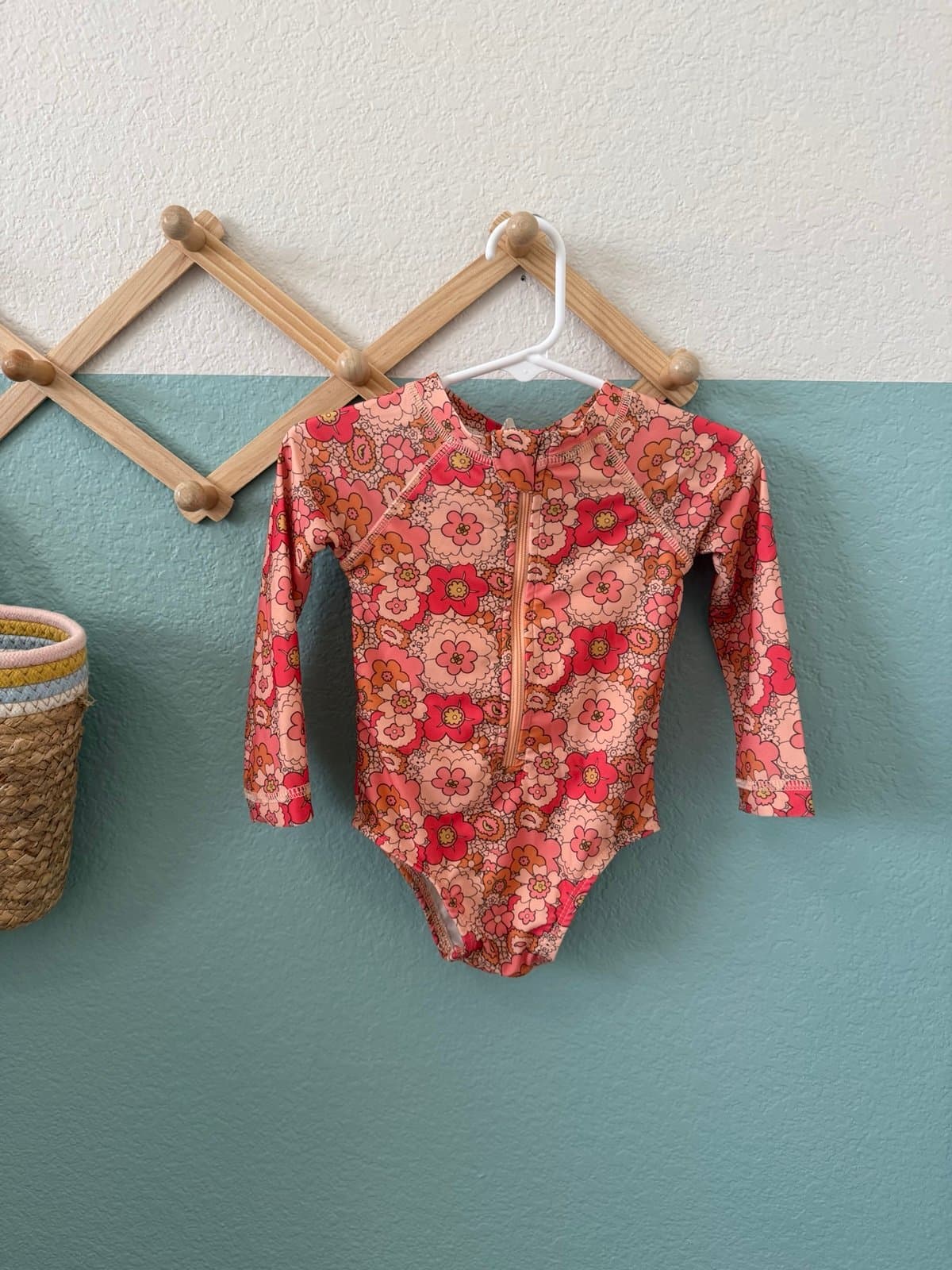 Kate Quinn mod burst rash guard swimsuit