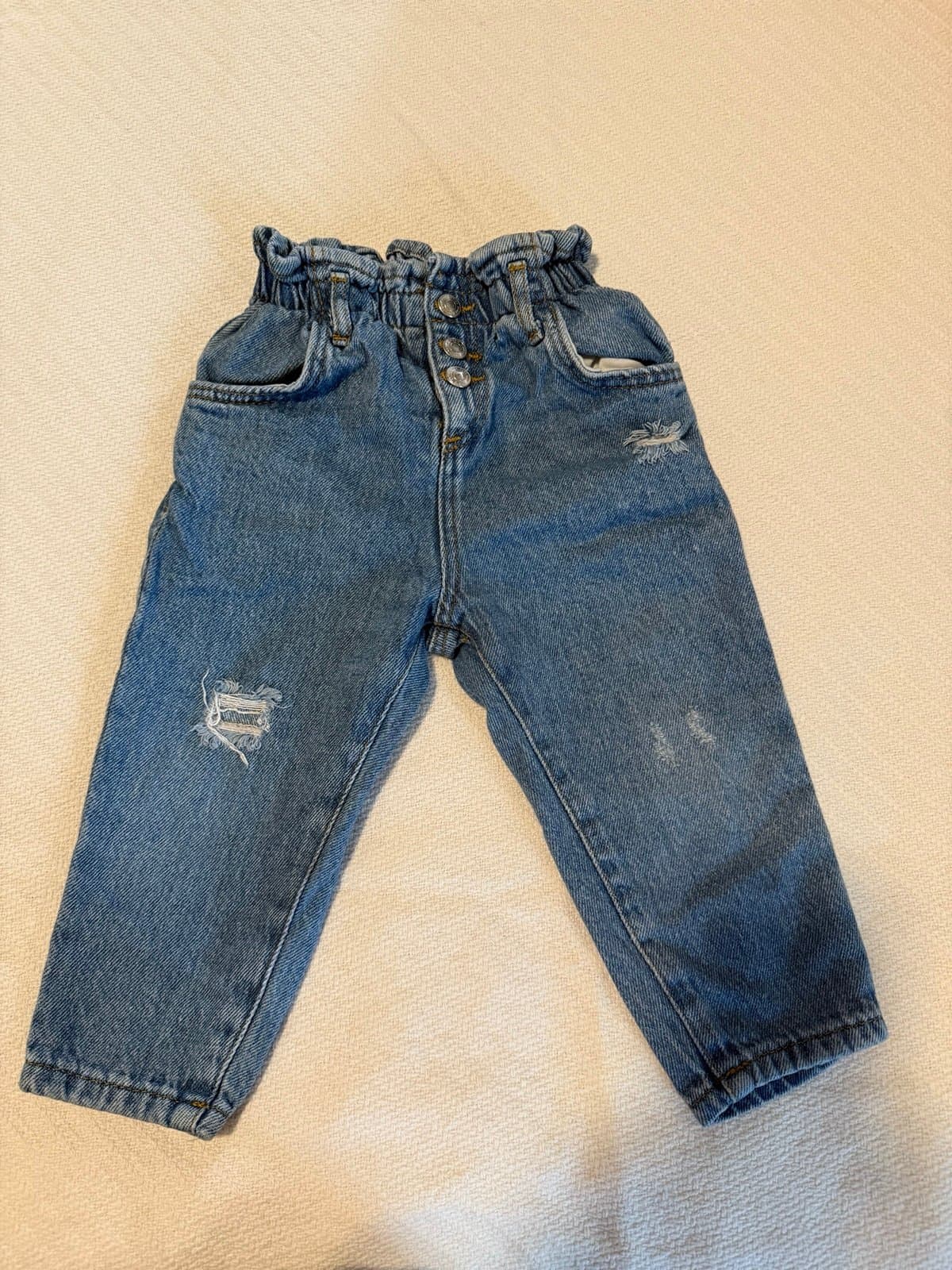 Zara distressed paper bag Jean for toddlers