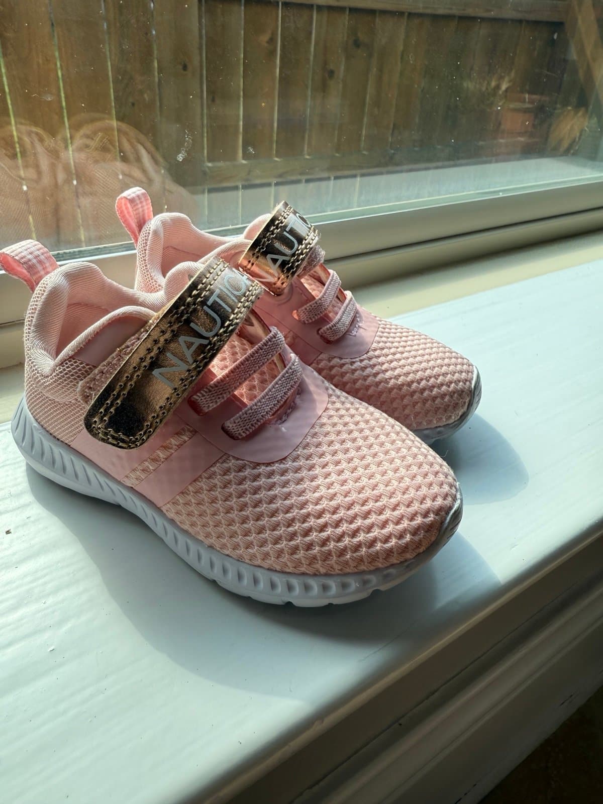 Pink nautica toddler shoes