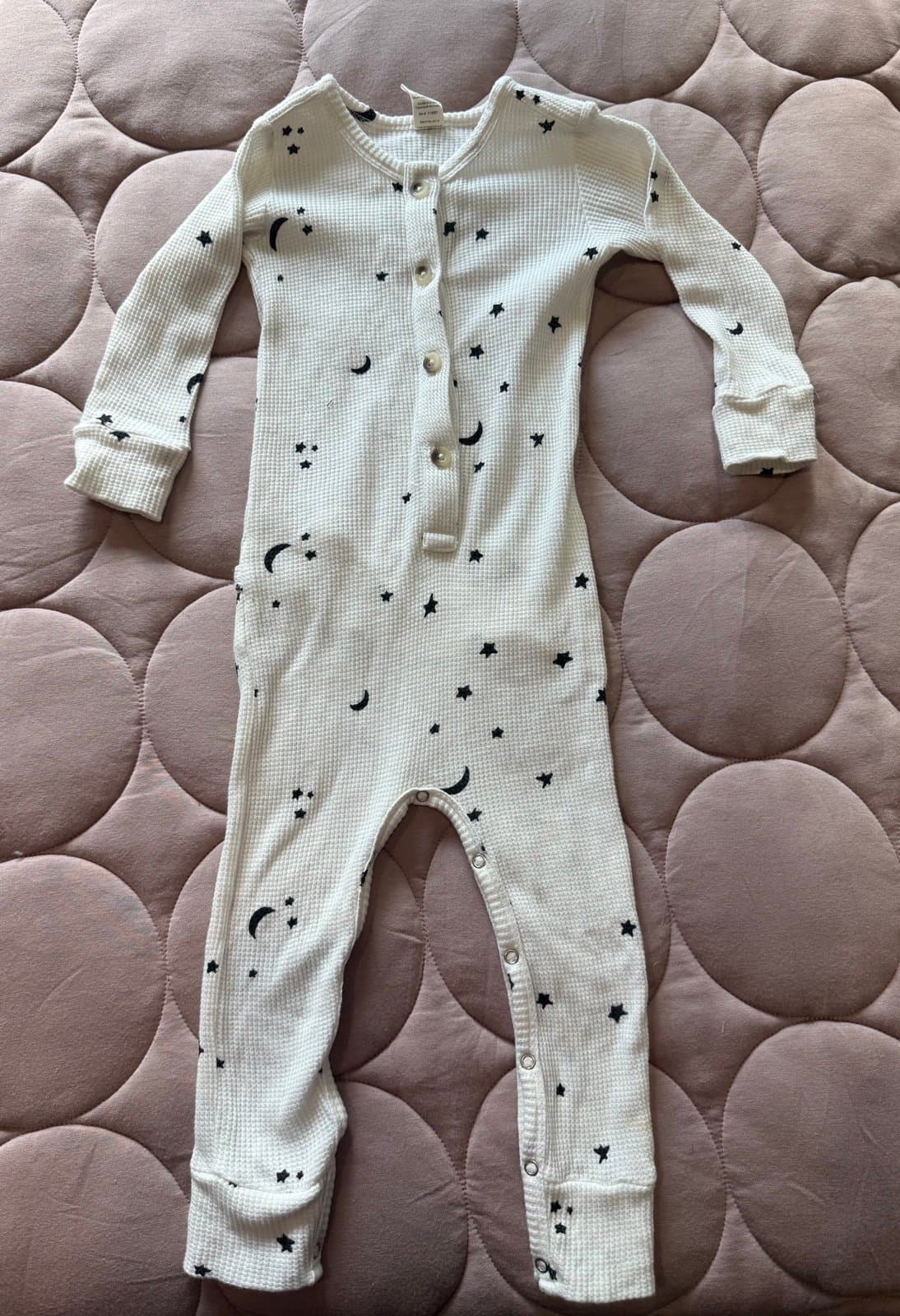 Kate Quinn 18-24 thermal moon and stars union suit romper pajama