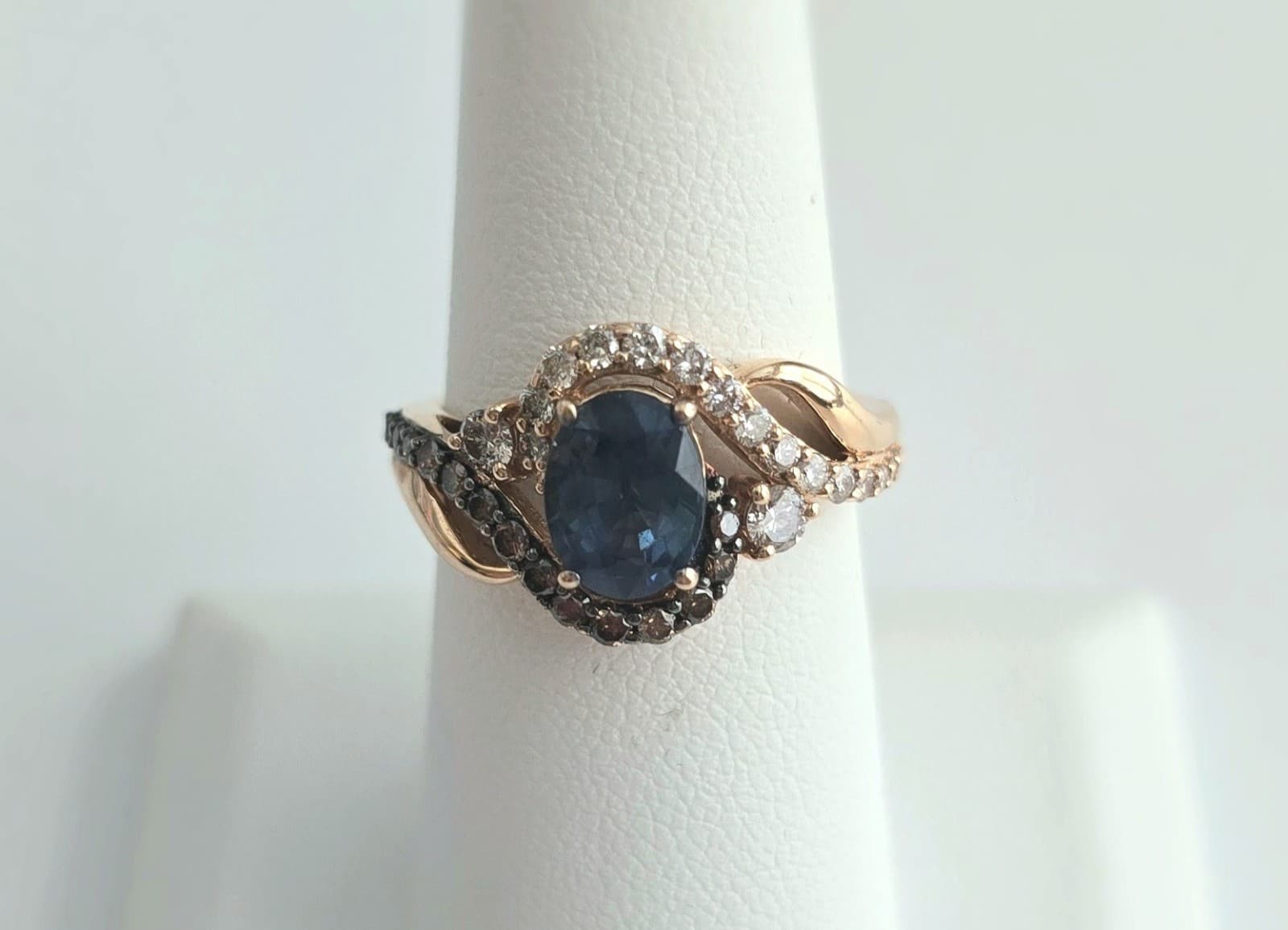 Le Vian Very Rare Trunk Show Blueberry Sapphire Ring Size 6.75 - only 3 made!
