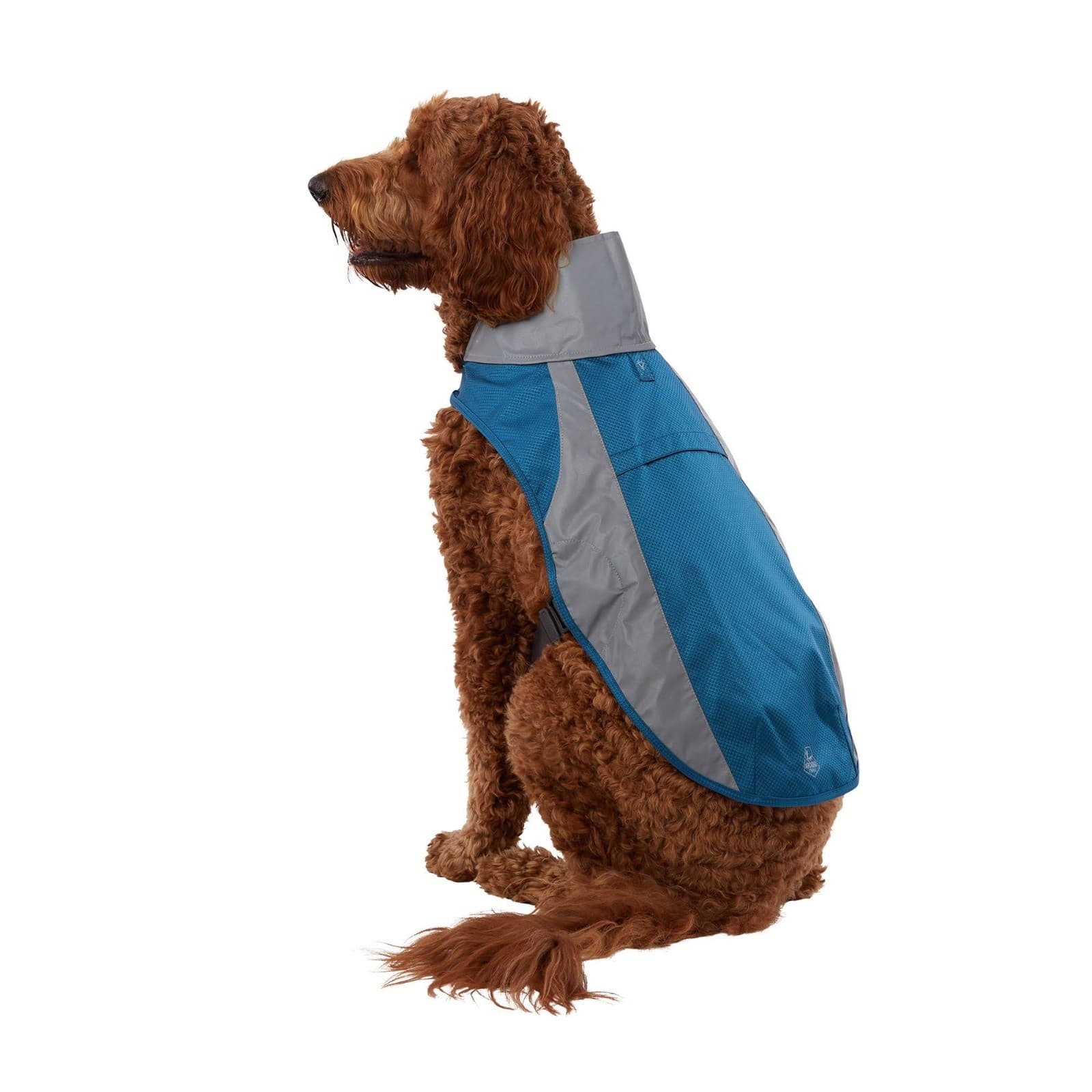 NWT Arcadia Trail XL Dog Reflective Raincoat Adjustable Lightweight Blue