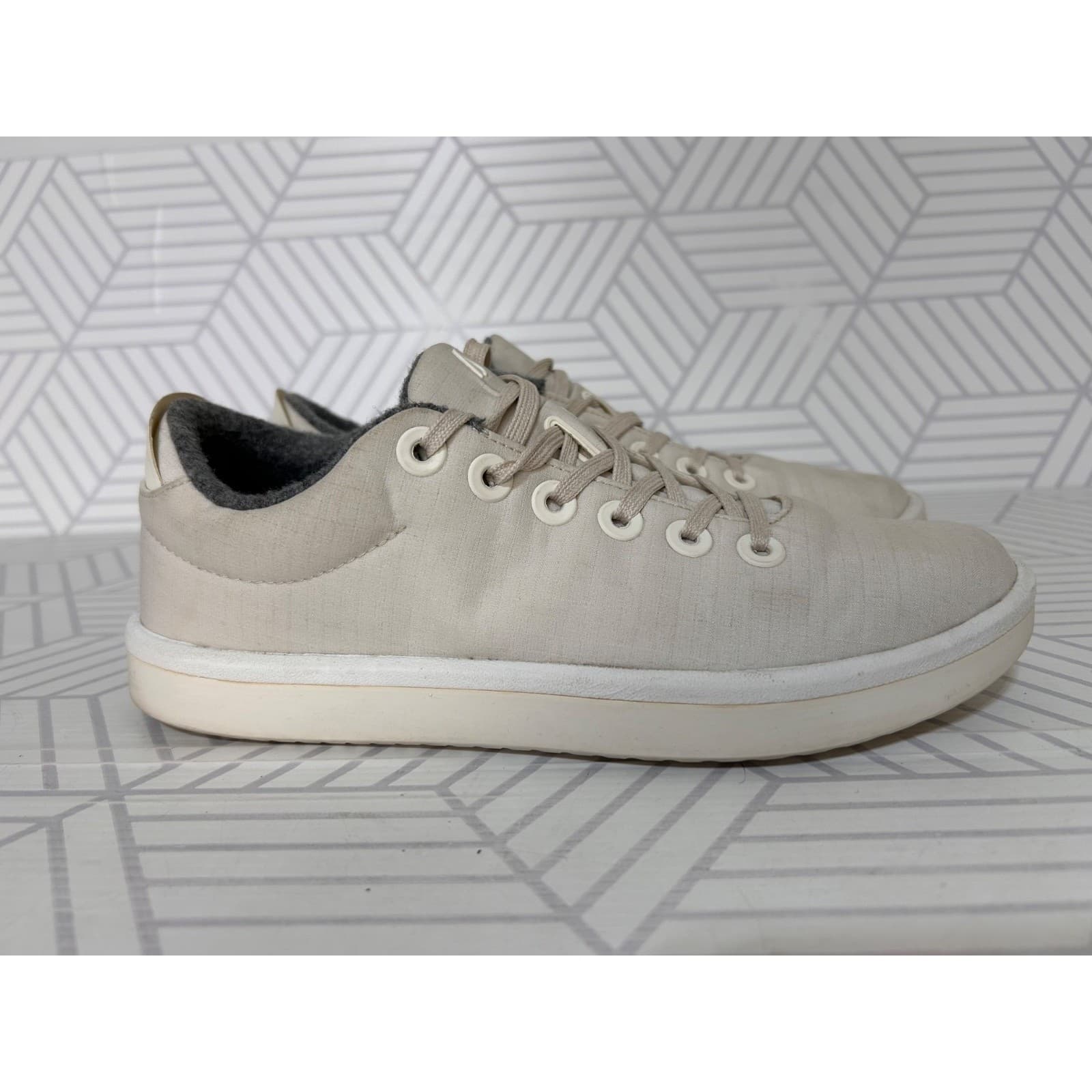 Allbirds Womens size 9 Piper Wool Woven Sneakers Cream Low Top Shoes