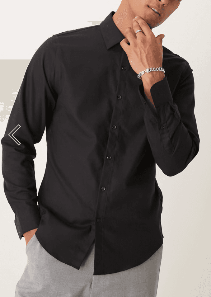 Abercrombie & Fitch Men size XS Work Dress Suit Formal Shirt Button Up Black x