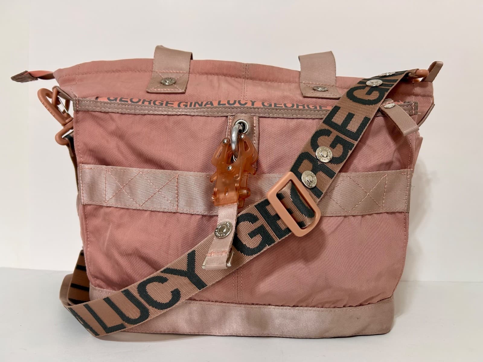 George Gina & Lucy GGL Styler Bag Strappy 2000s Hand Bag y2k M/Large Pink
