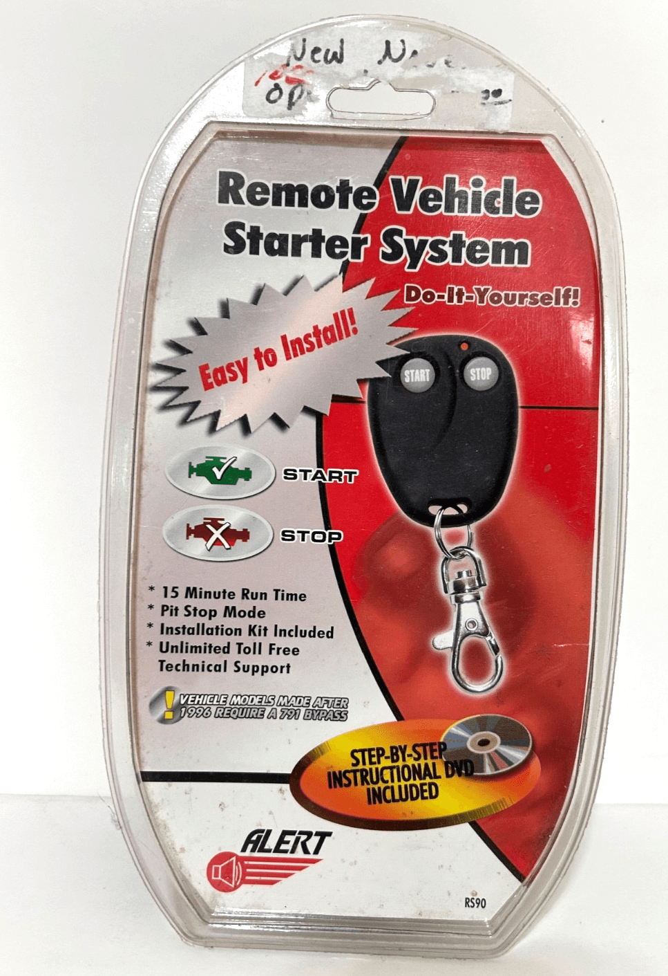 Alert Remote Vehicle Starter System with Keyless Entry Model RS90 - Brand New