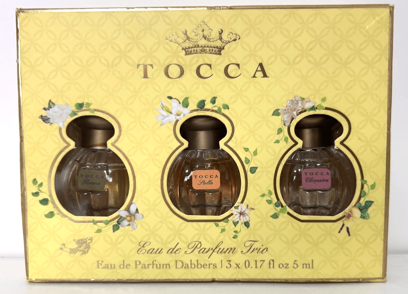 TOCCA Eau de Parfum Trio Dabbers - 3 x 0.17 fl oz Florence Stella Cleopatra BNIB