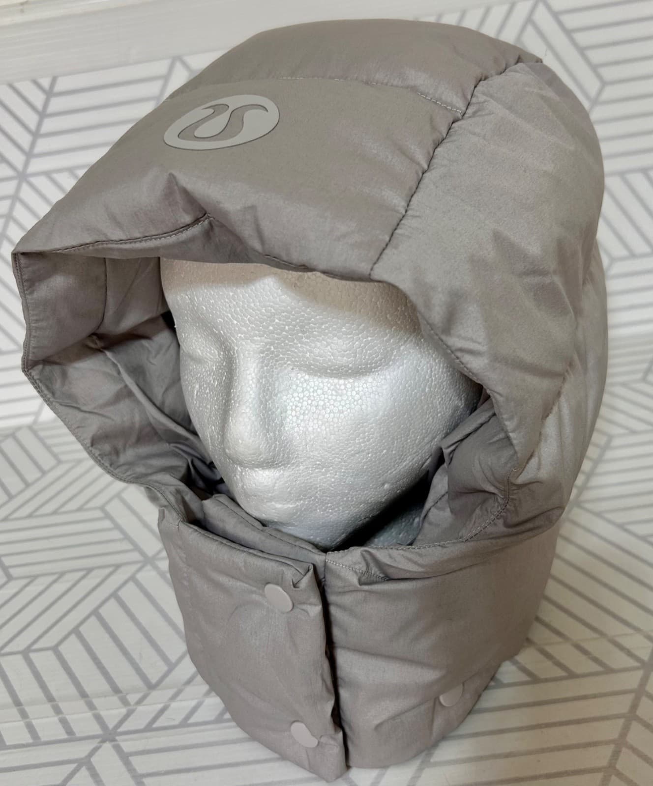 Lululemon Gray Replacement Wunder Puff Jacket Vest Hood Only