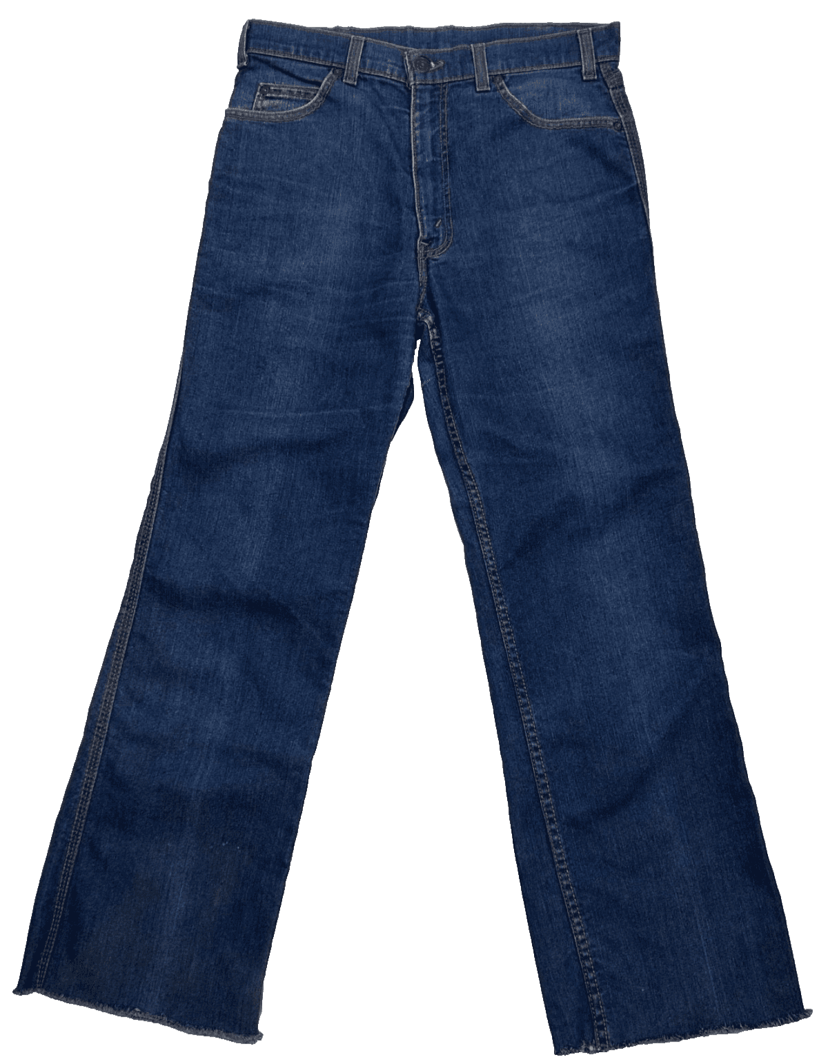 Vtg Levis Jeans Mens Straight Flare Movin On 32X29 Blue Orange Tab 70s USA Denim