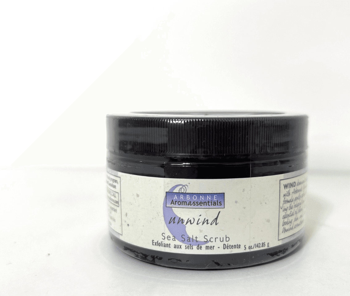 Arbonne Aromassentials UNWIND Sea Salt Scrub Original 5oz Jar New Sealed