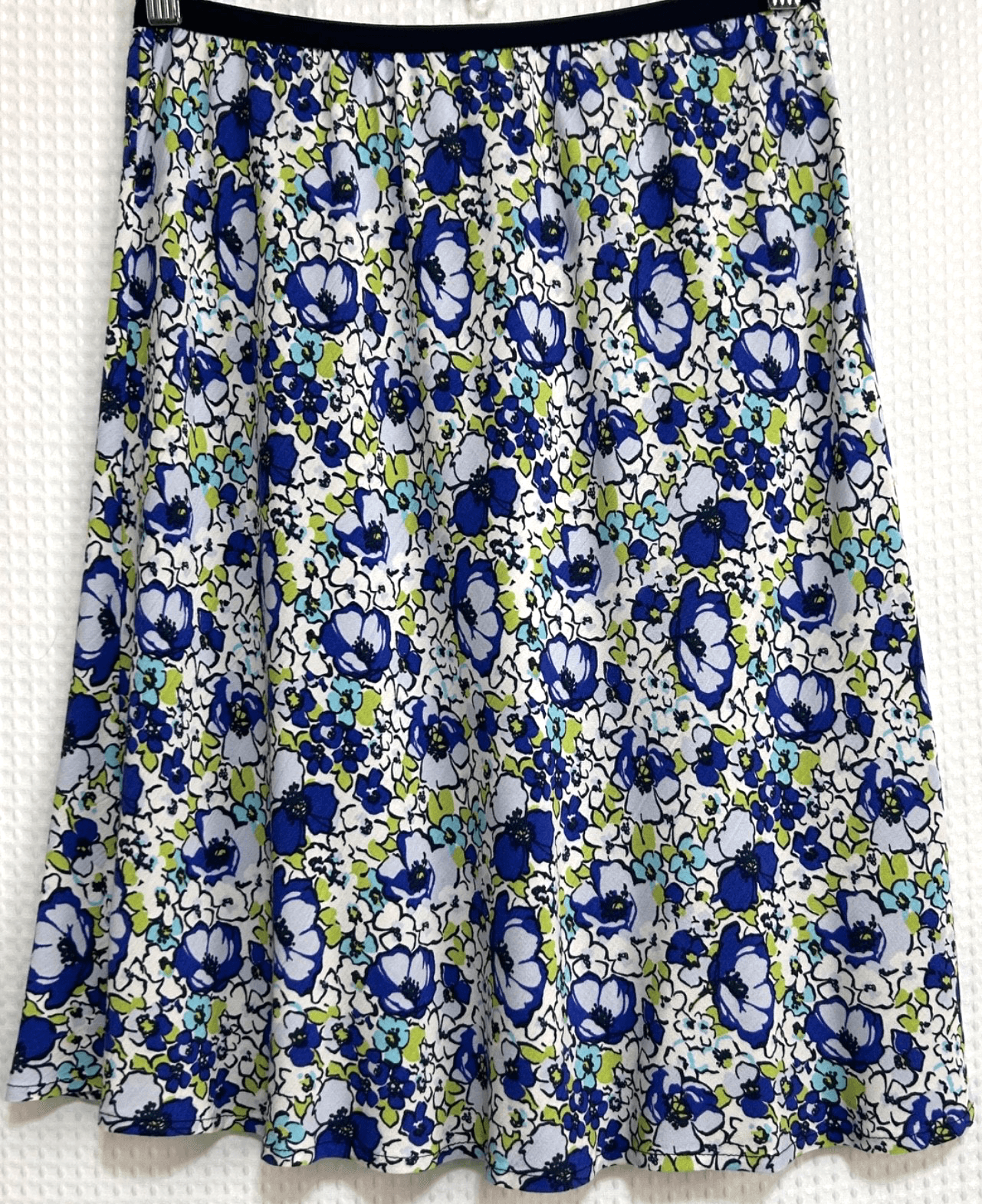 Vintage Loco Lindo Skirt Women's Size Large USA Floral Rayon A-Line 90s x