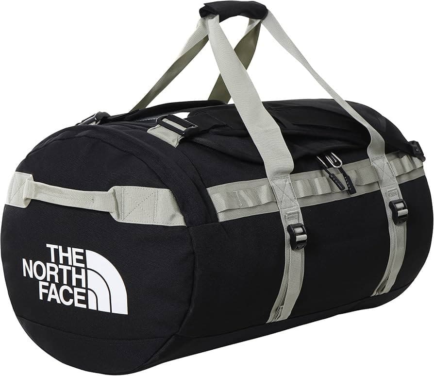 NWT $160 The North Face Gilman Tea Green Duffel Bag Black 71L M Travel