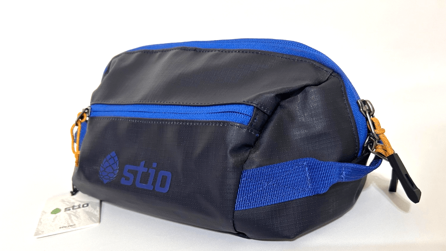 NWT Stio Basin Dopp Kit Toiletry Bag Travel Organizer Blue Ripstop Company Logo