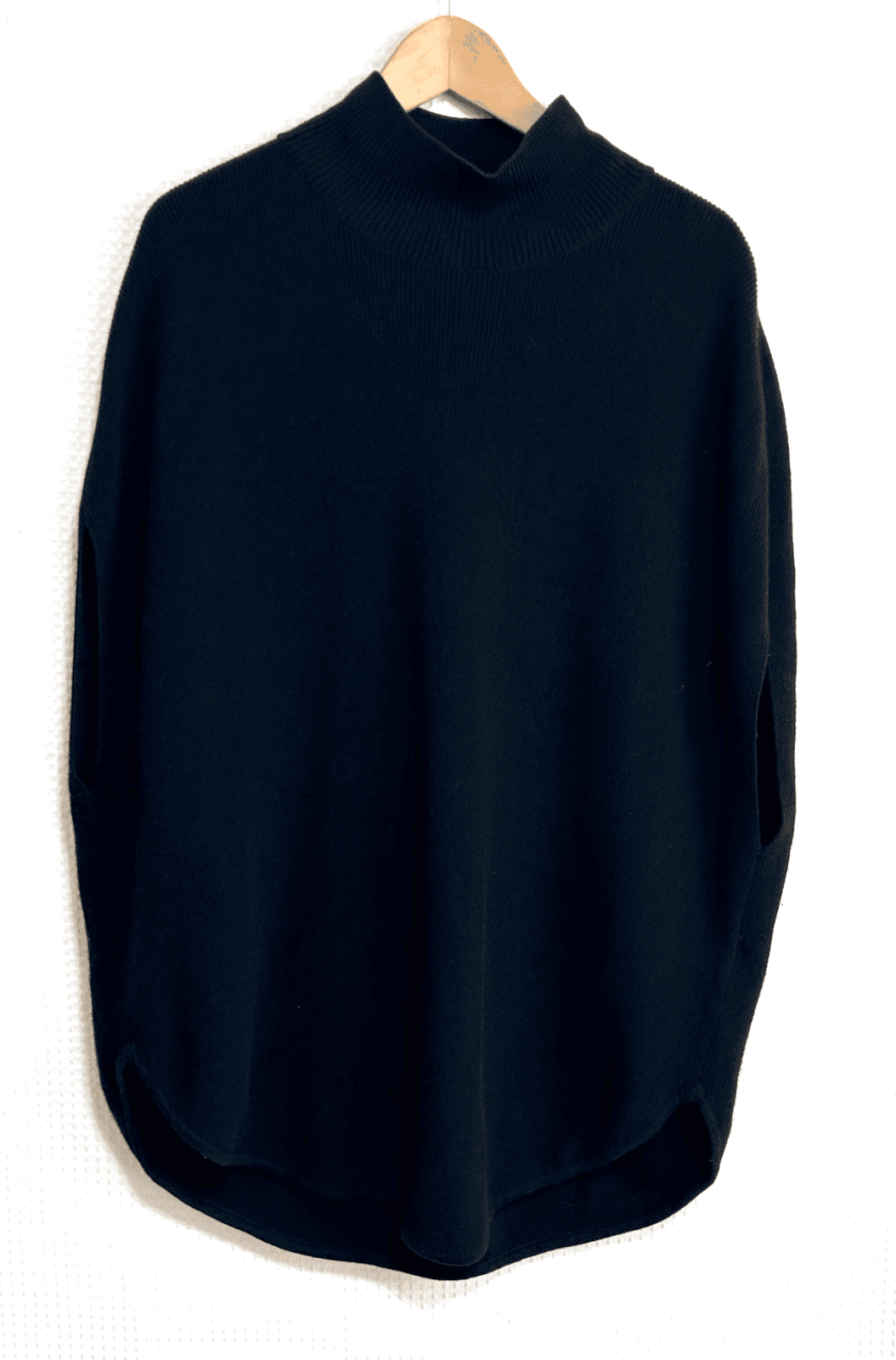 COS Women's Size M Oversized Wool Alpaca Sleeveless Sweater Mock Vest Poncho i