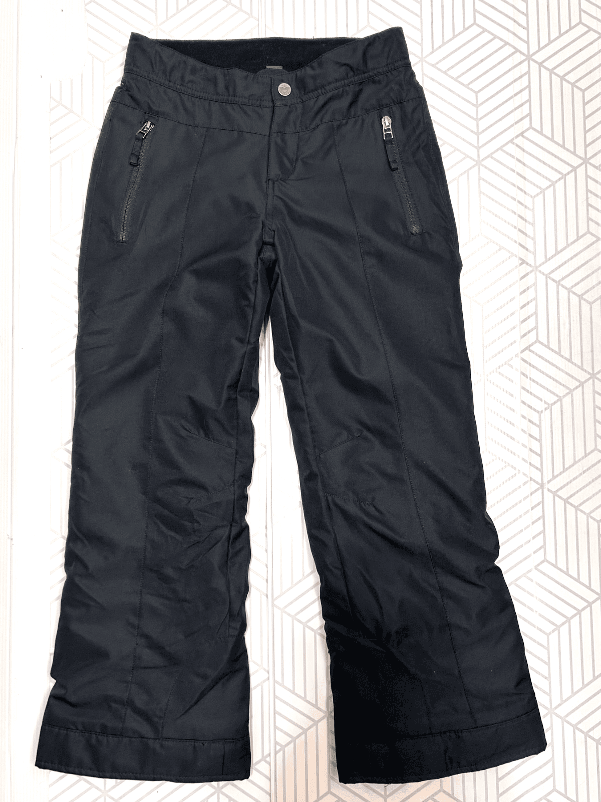 Obermeyer Kids Ski Snowboard Pants Black M 10–12 Waterproof Insulated Warm EWS c
