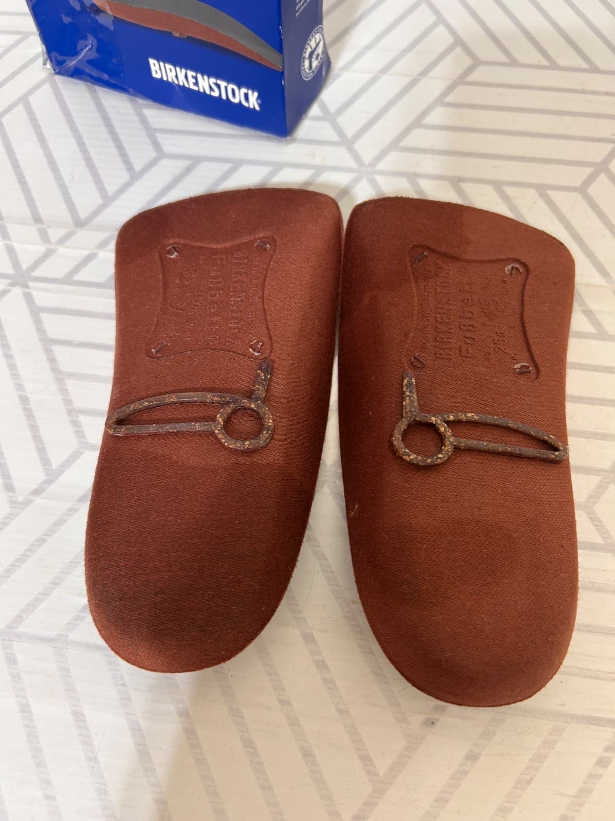Birkenstock L 9 M 7 Black Sport The Blue Footbed Insole Orthotic Arch Support 4