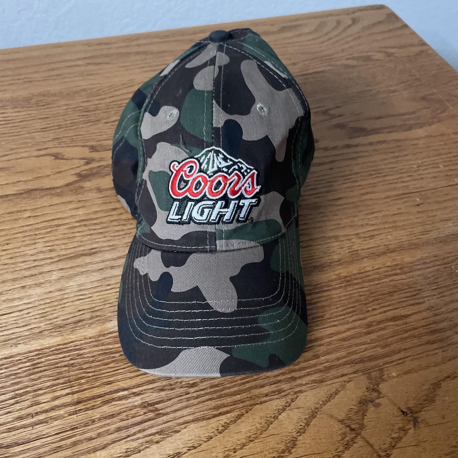 Coors Light Camo Hat Adjustable Cap Mens ACME Apparel Camouflage Baseball