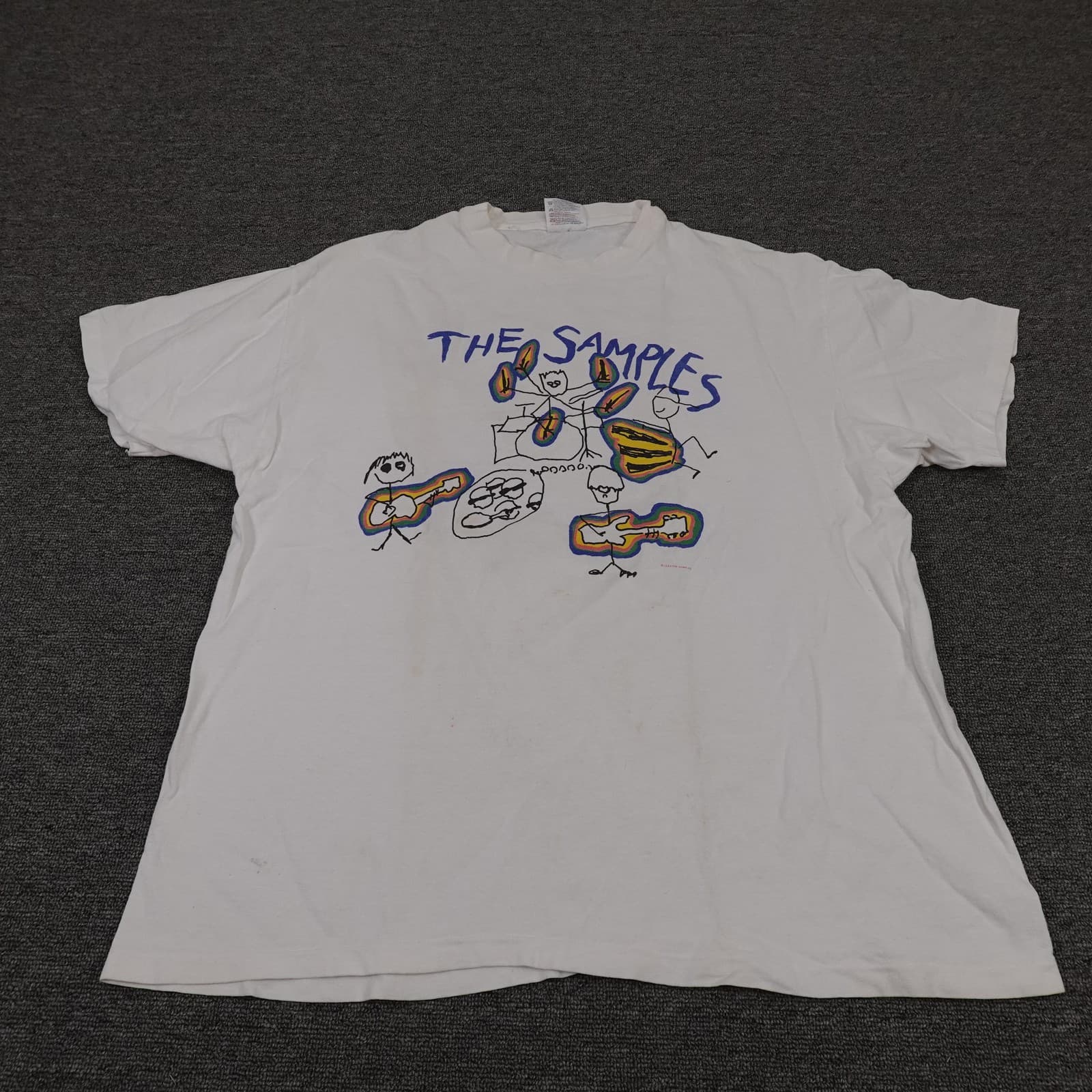 Vintage The Samples Shirt Mens Single Stitch Rock Jam Band Festival 90s