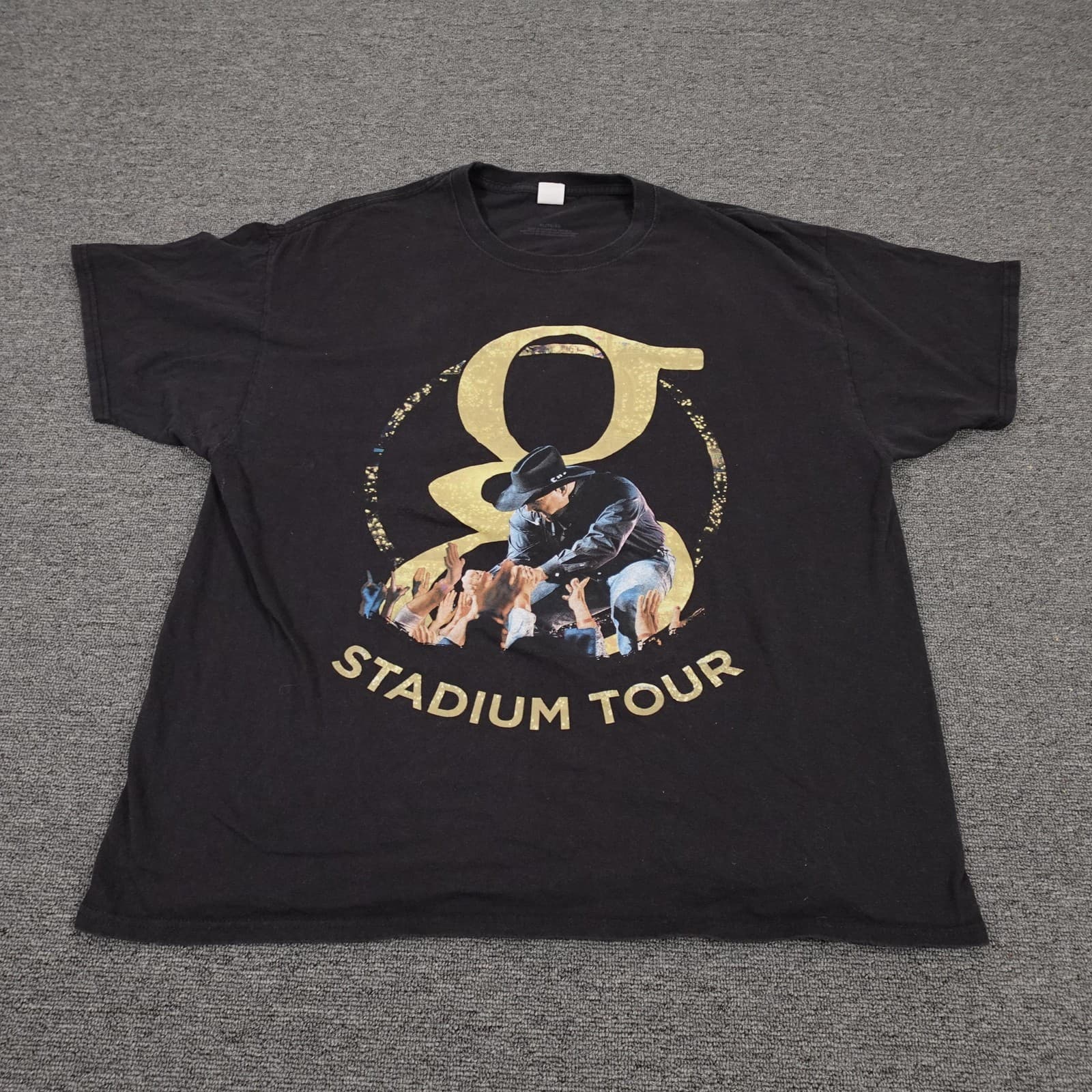 Garth Brooks Hanes Shirt Mens XL Black Stadium Tour Concert Graphic Tee Country