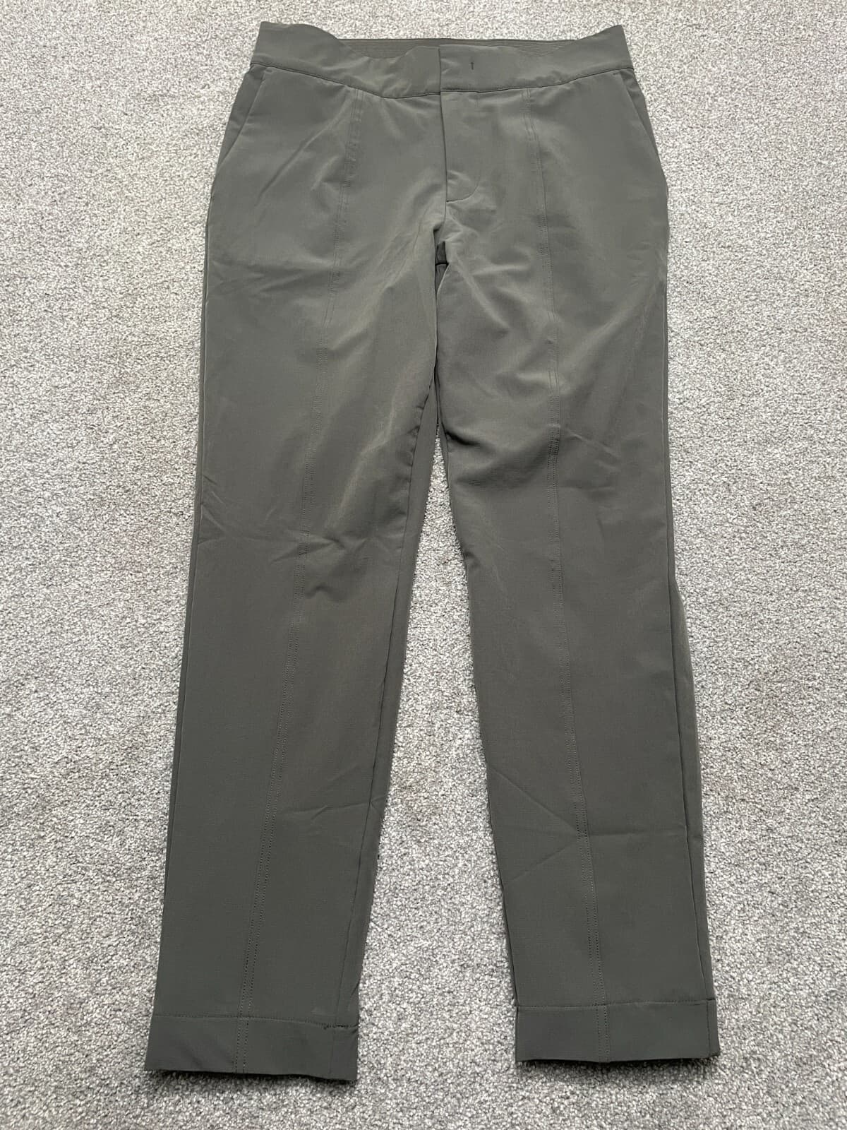Mondetta Pants Adult 6 Gray Lightweight Casual Active Chino Elastic Waist Ladies
