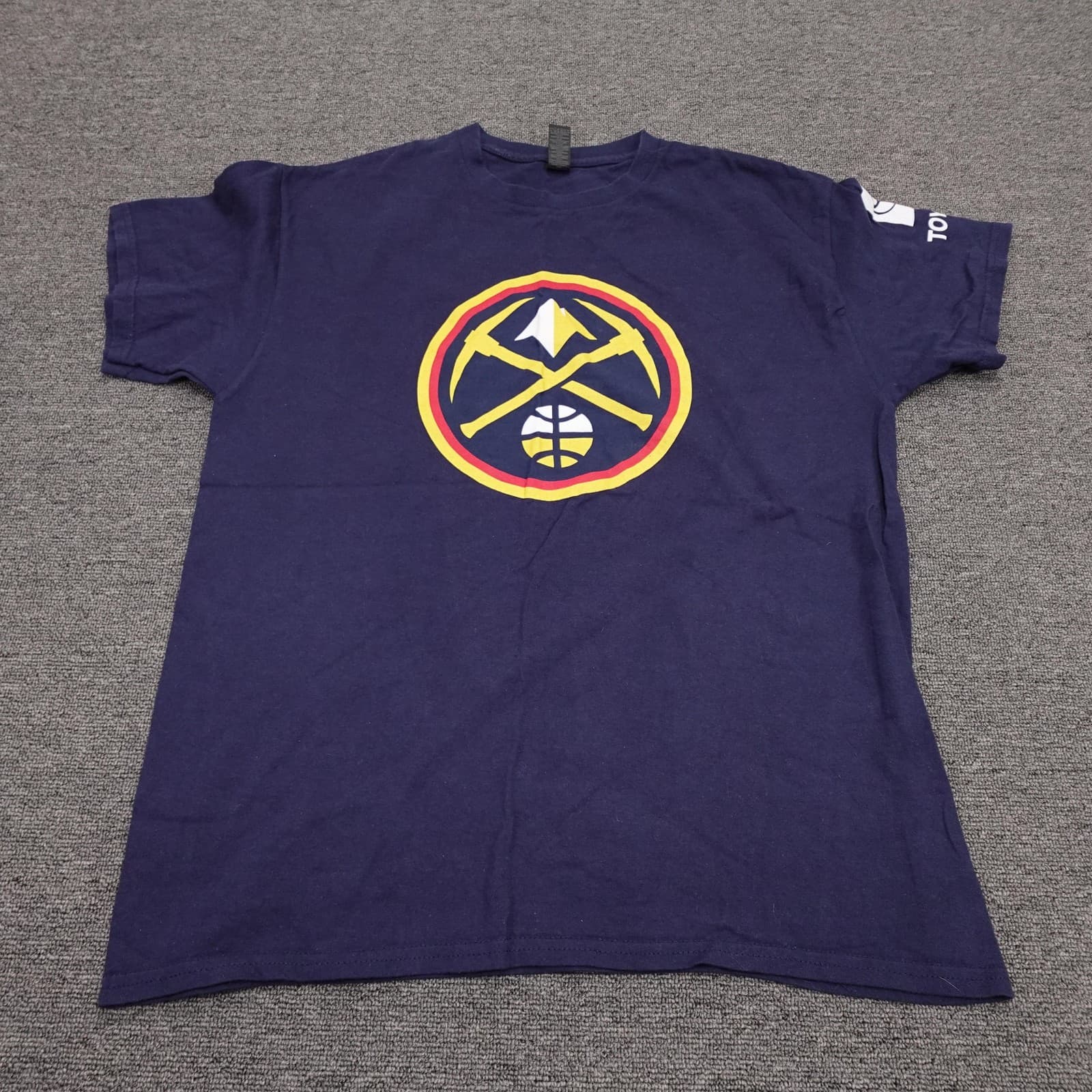 Denver Nuggets Shirt Mens Large Blue NBA Basketball Gildan Graphic Tee