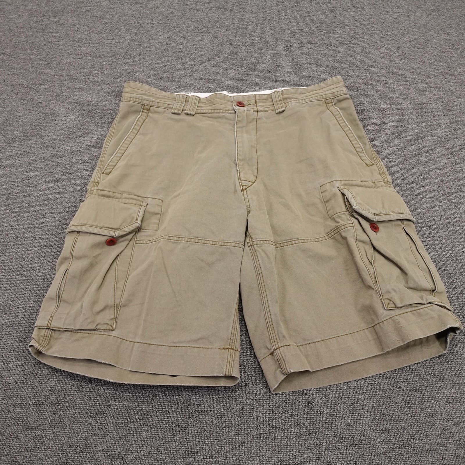 Polo Ralph Lauren Cargo Shorts Mens 35 Beige Cotton Classic 11 Inseam Casual
