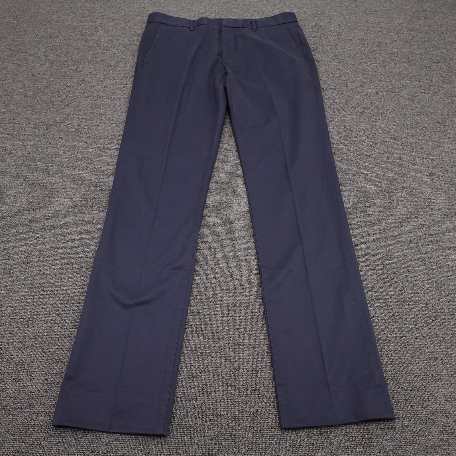 Bonobos Monday Pants Mens 33x34 Blue Slim Fit Chino Straight Leg Casual Workwear