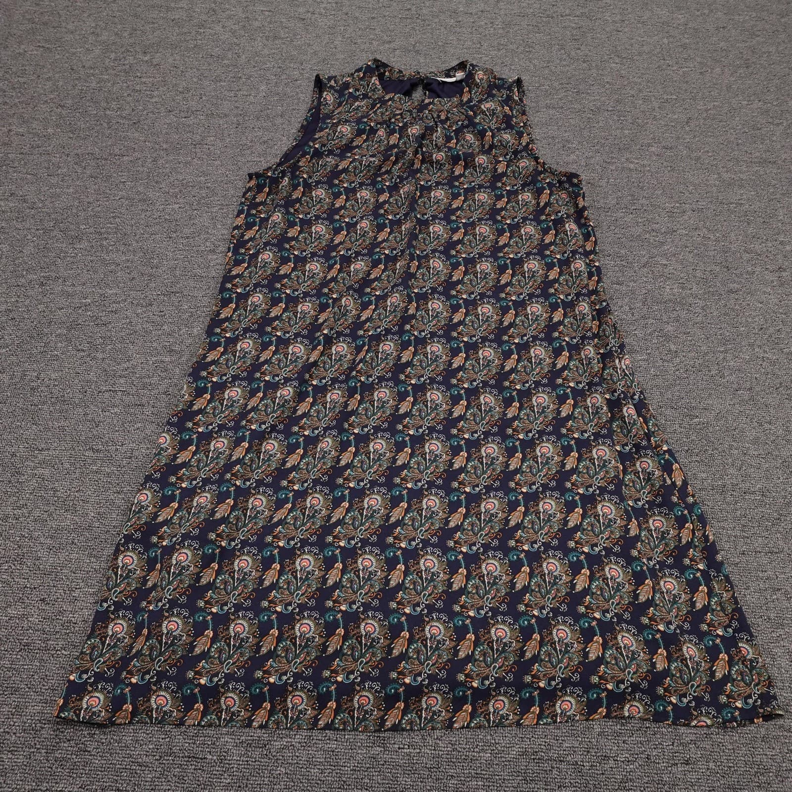 Daniel Rainn Dress Womens Small Blue Floral Tank Sleeveless Lined Short Casual