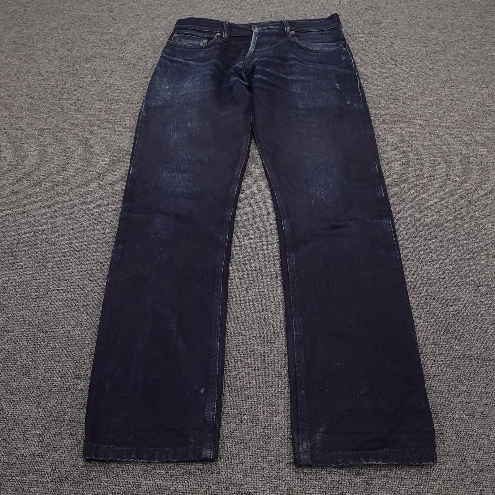 3sixteen ST-120X Jeans Mens 32x30 Blue Raw Selvedge Slim Tapered Denim Made USA