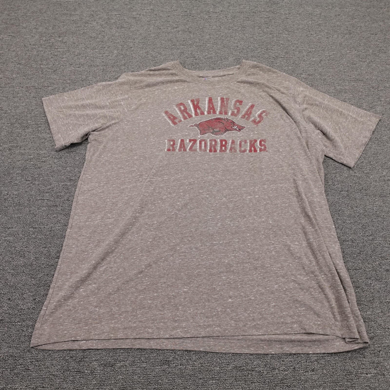 Arkansas Razorbacks Shirt Mens 2XL Gray NCAA Football Champion Graphic Tee