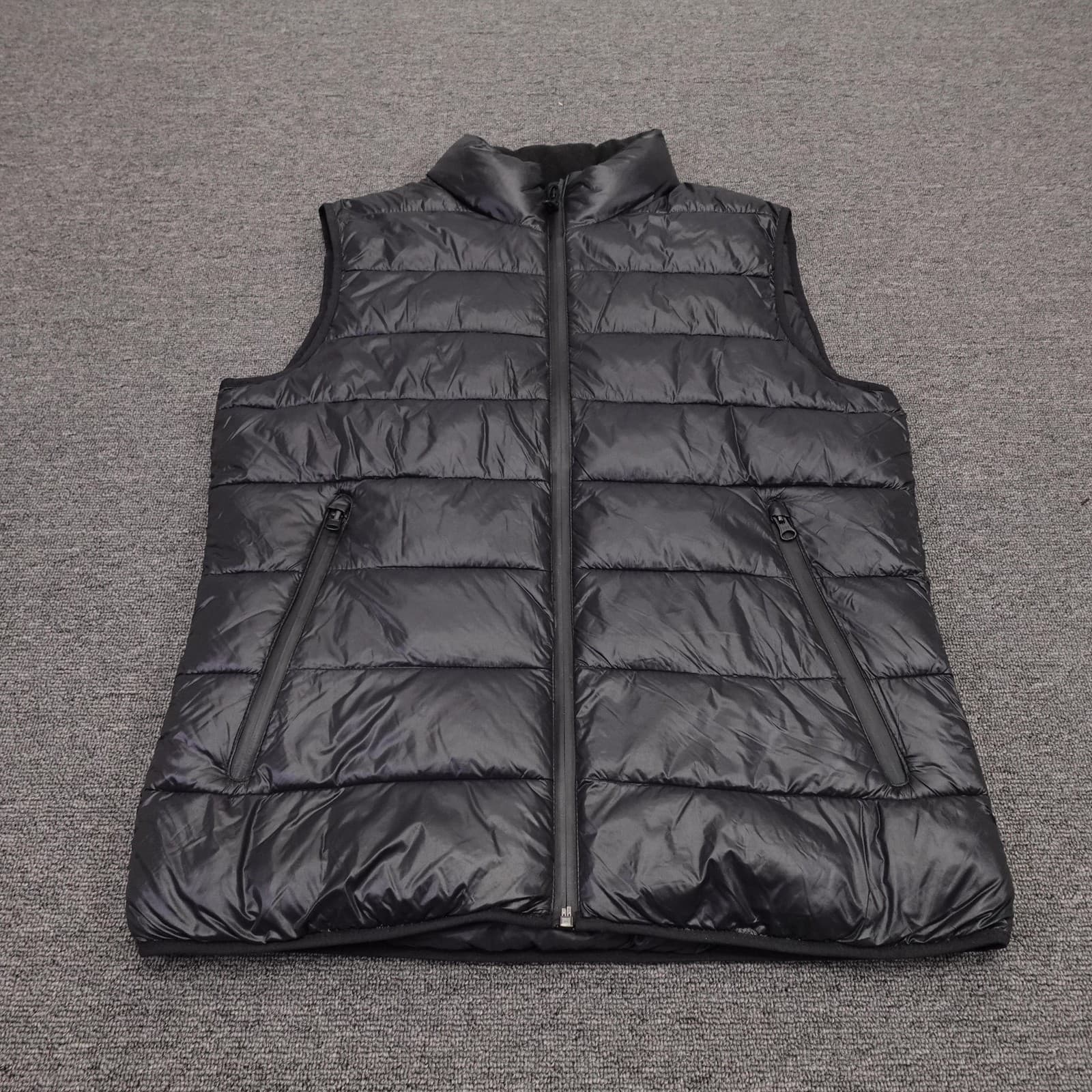 Abercrombie & Fitch Vest Mens Medium Black Primaloft Puffer Packable Insulated