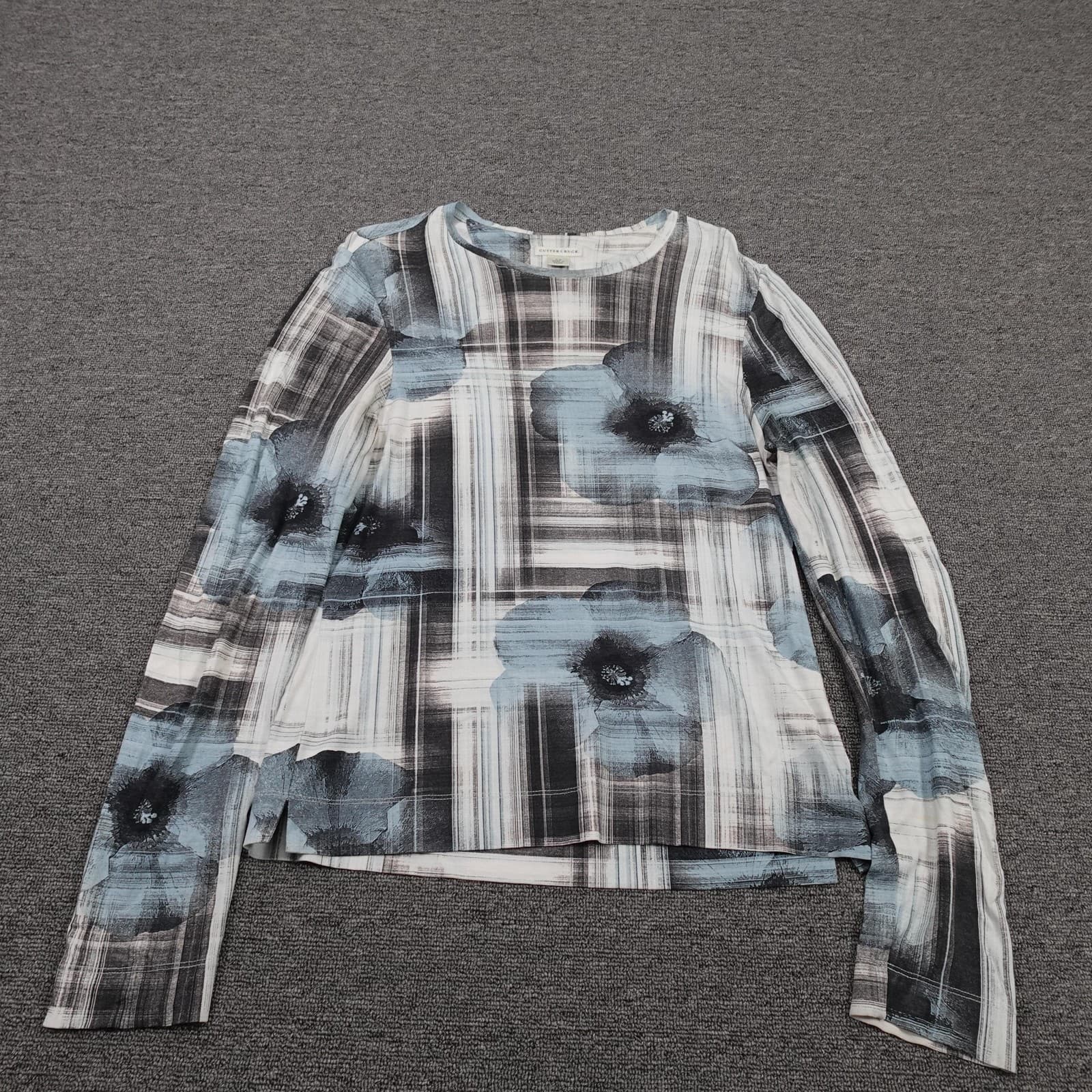 Cutter & Buck Floral Shirt Womens Small Multicolor Golf Preppy Stretch