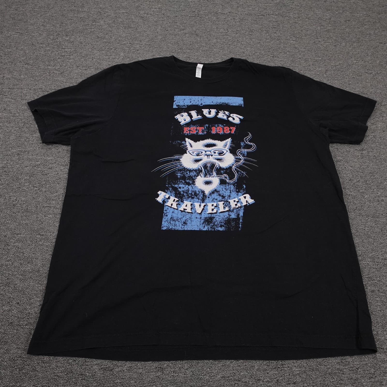 Blues Traveler Canvas Shirt Mens 3XL Black Tour 2017 Graphic Tee Band Music
