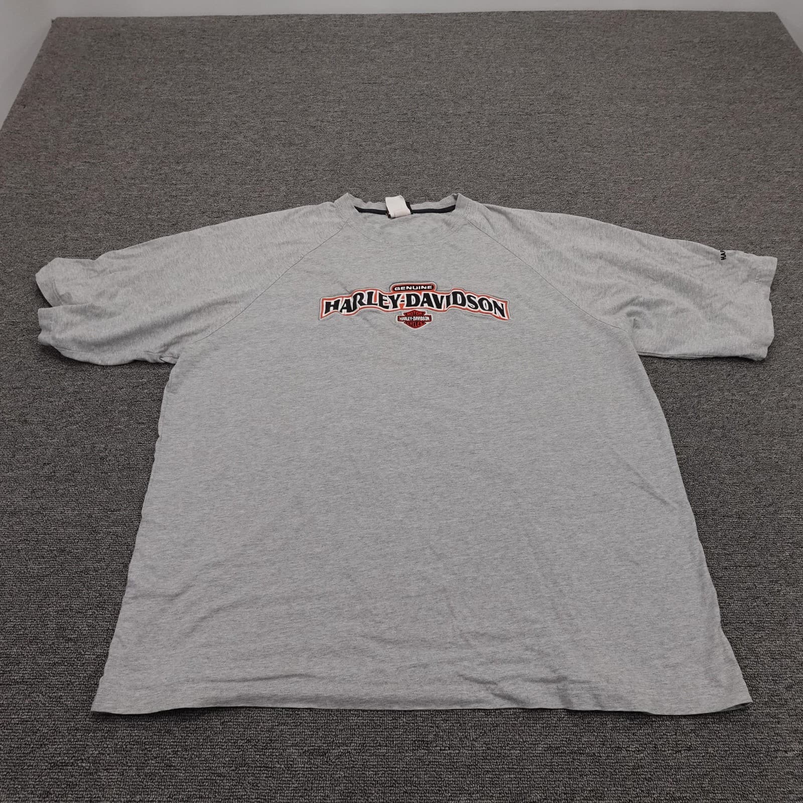 Harley-Davidson Shirt Mens 3XL Gray Genuine Logo Graphic Motorcycle Biker Tee