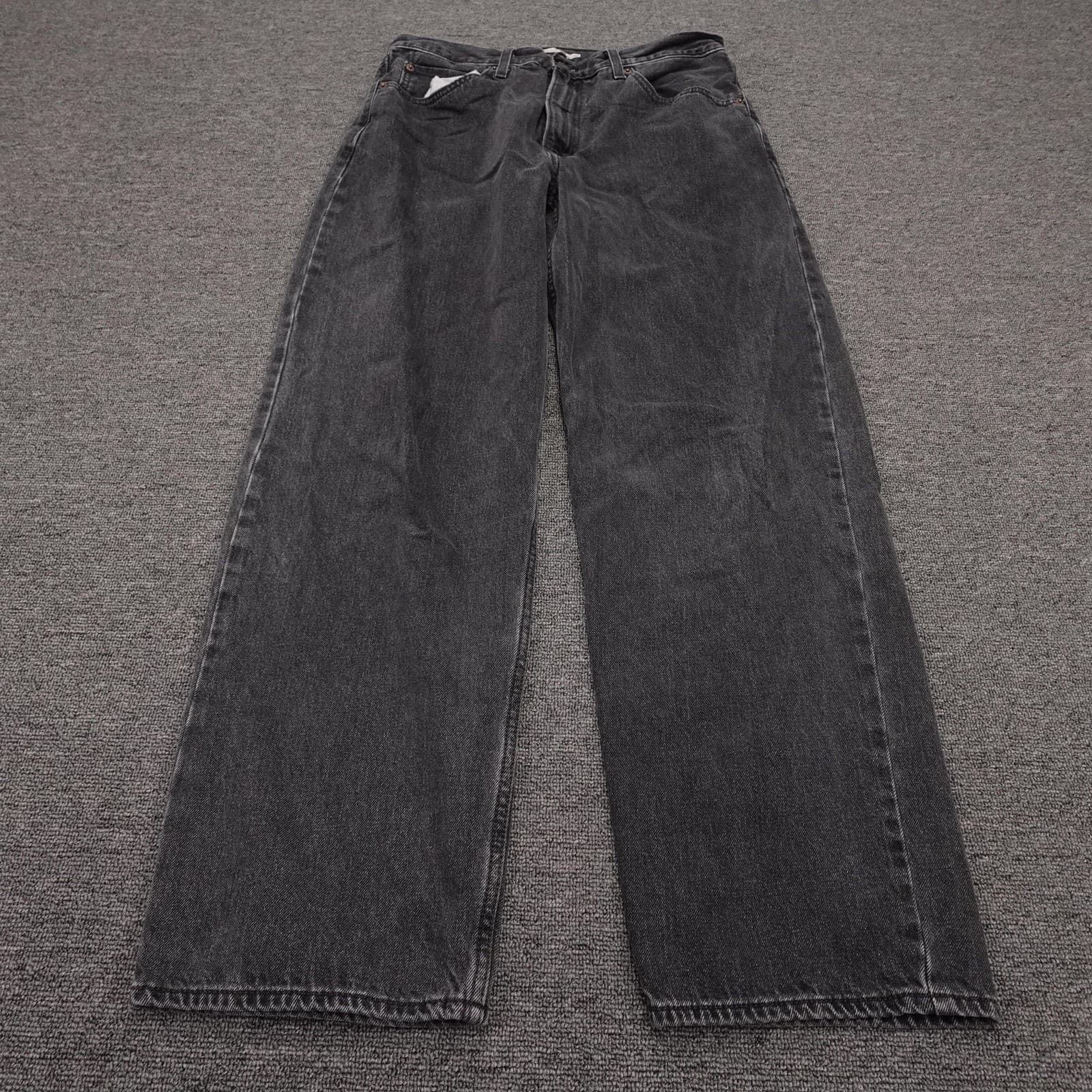 Levi's Premium Dad Jeans Womens 30x30 Charcoal Relaxed Straight Denim