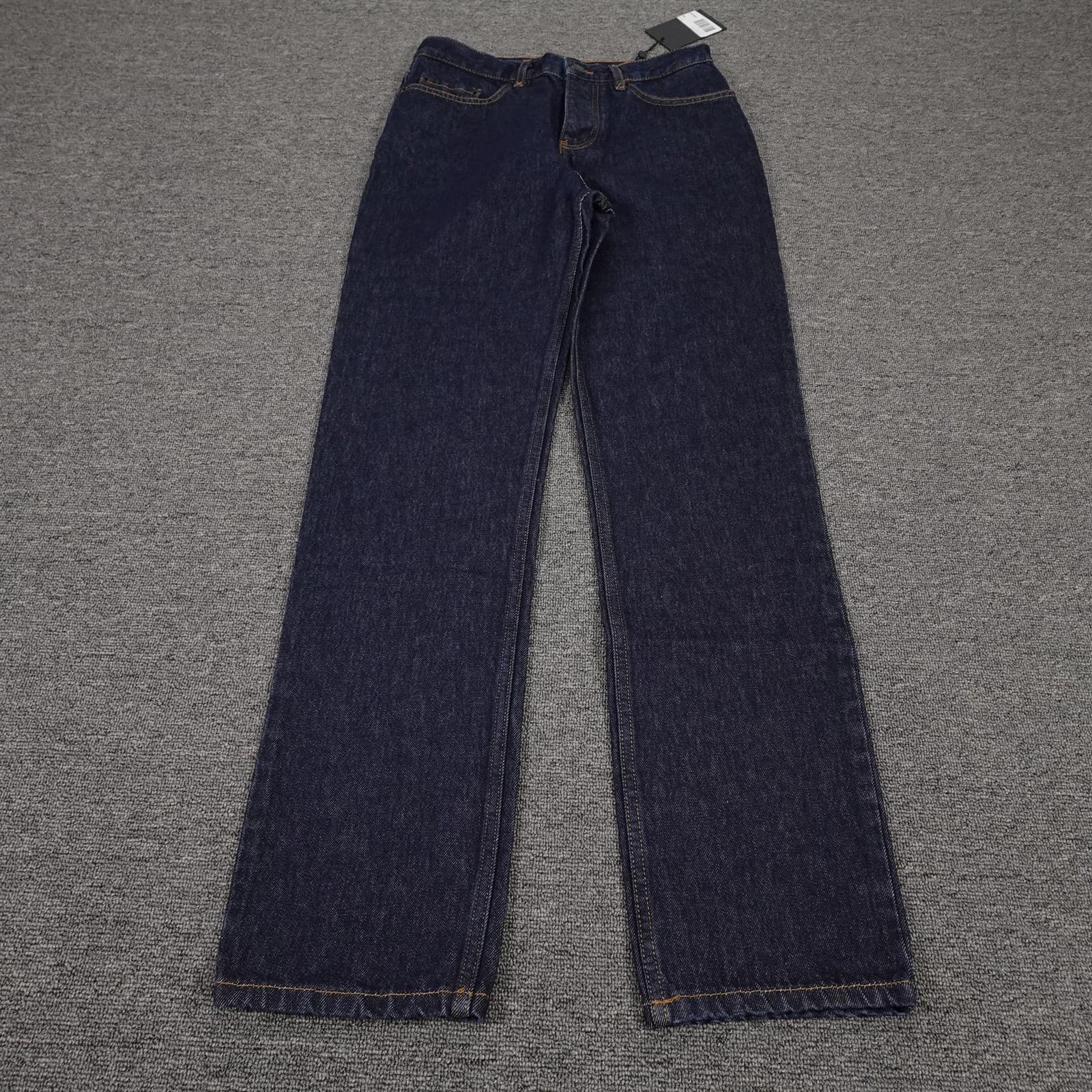 The Kooples Jeans Womens 28 Blue Brut Denim High Rise Straight Raw Casual 28x31
